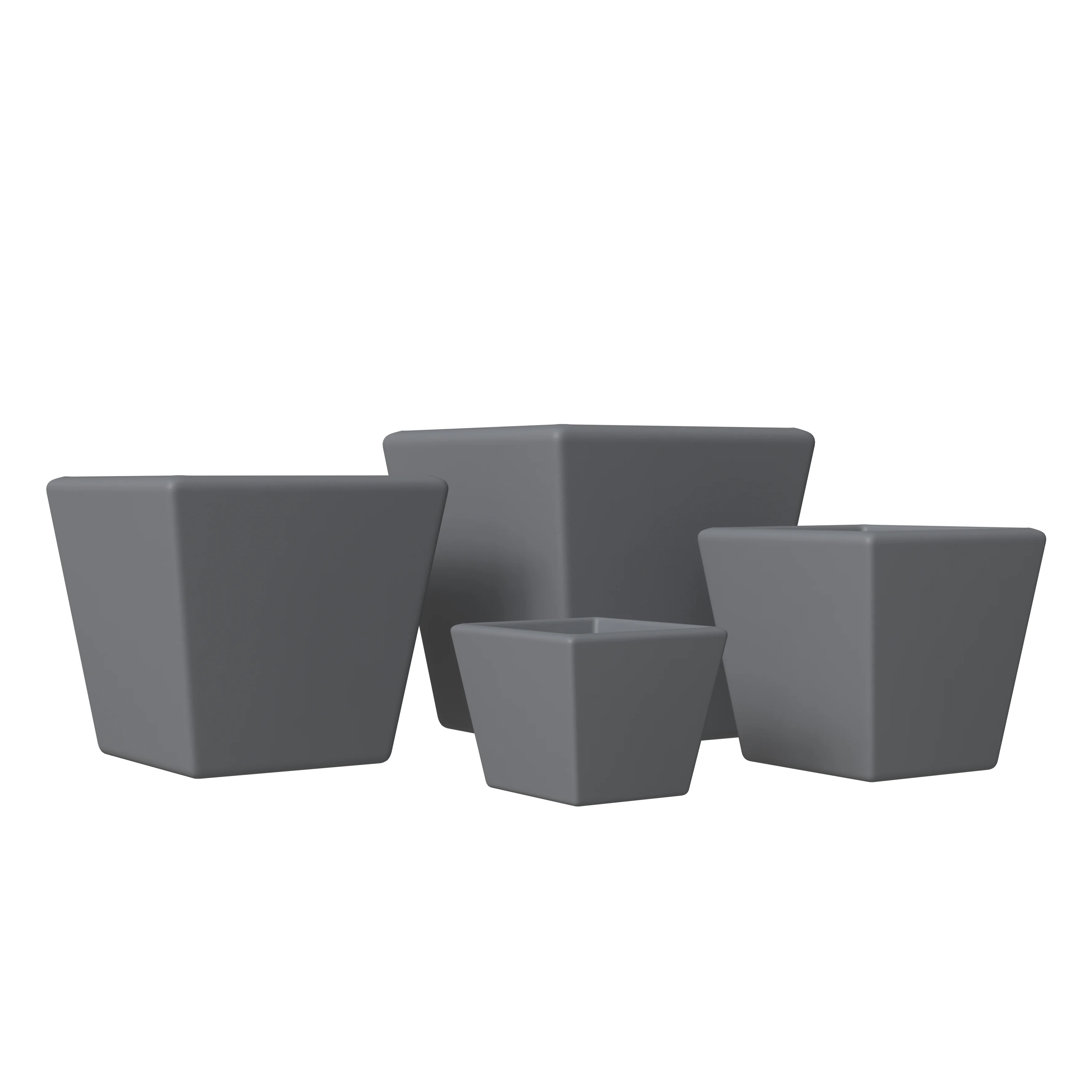 Blossom Planter set Dark Grey