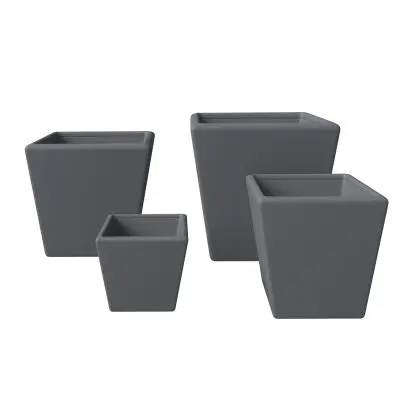 Blossom Planter set Dark Grey