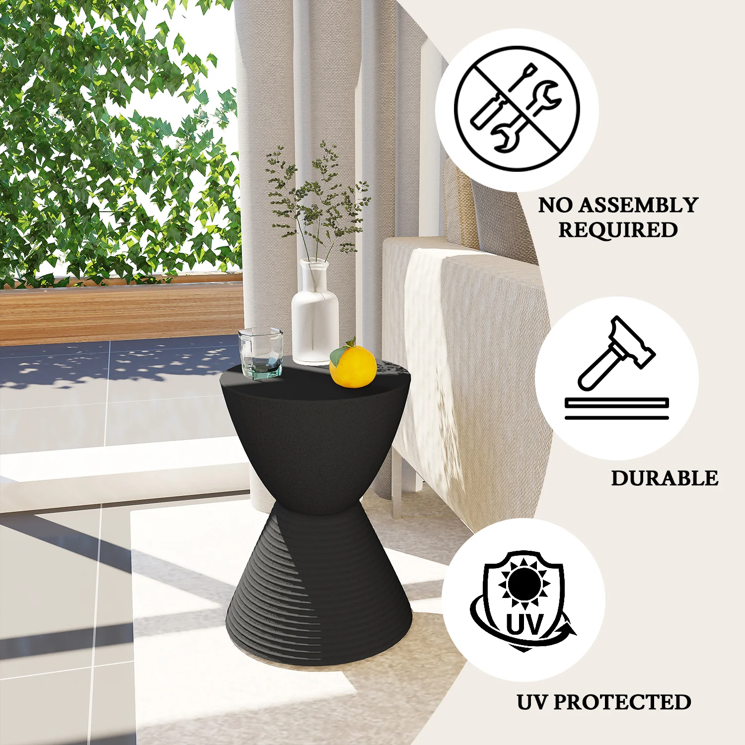 Modern Round  Boyd Side Table