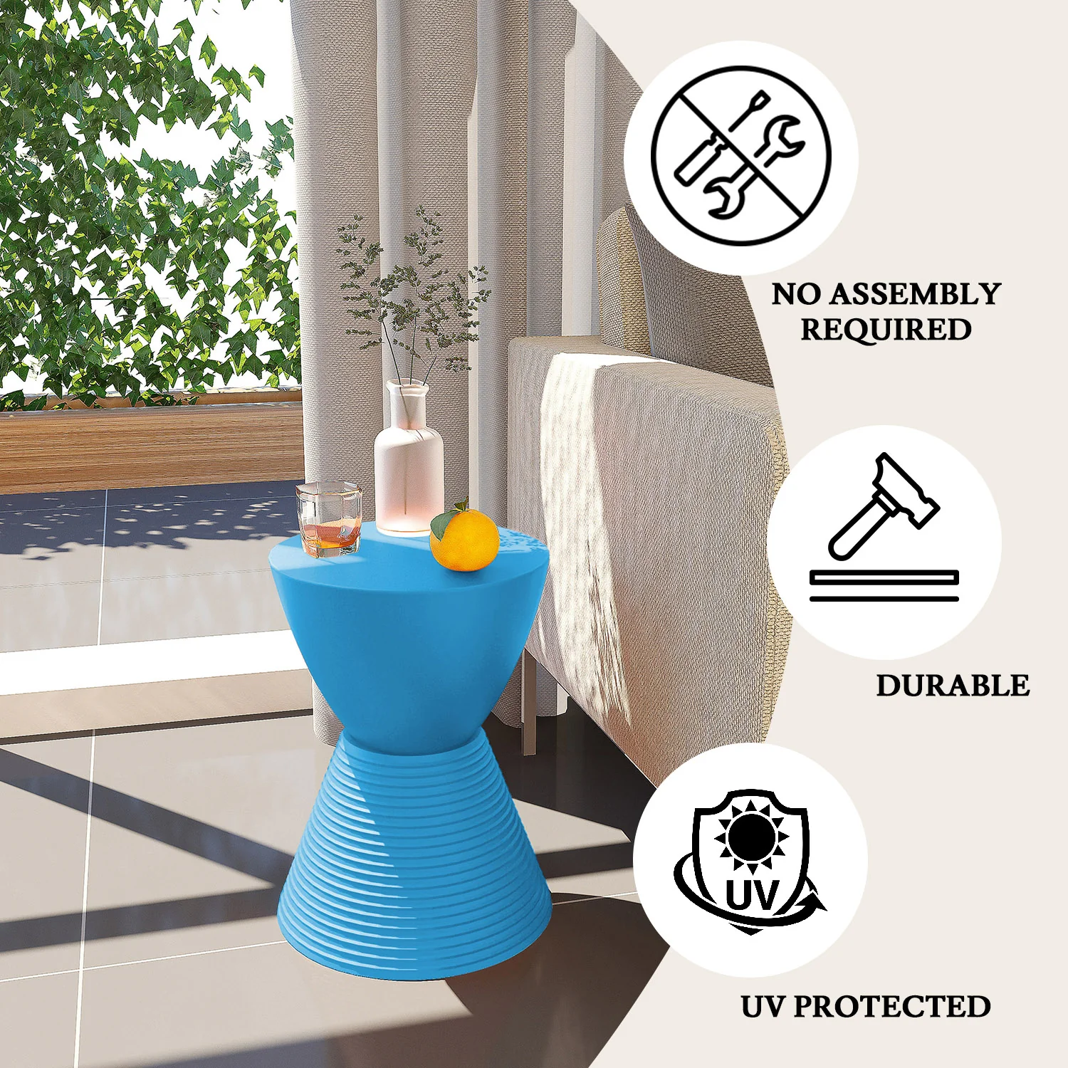 Modern Round  Boyd Side Table