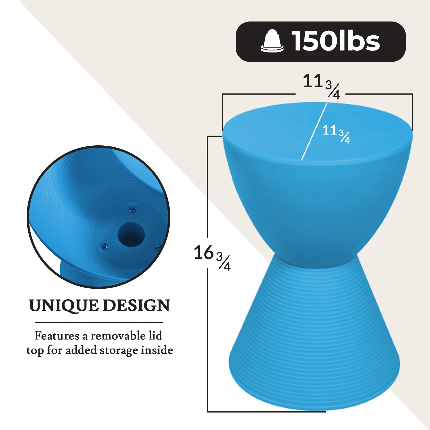 Modern Round  Boyd Side Table