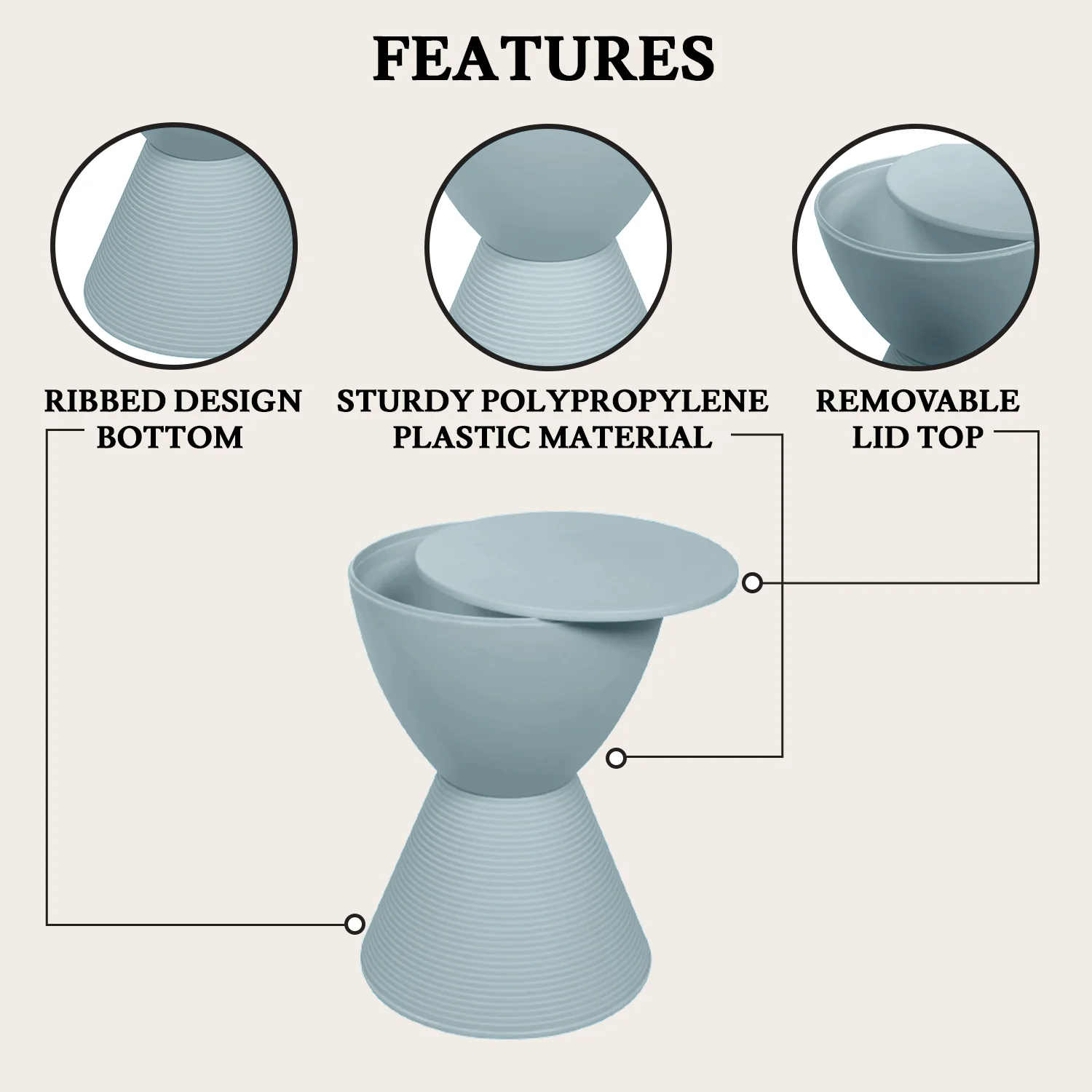 Modern Round Boyd Side Table