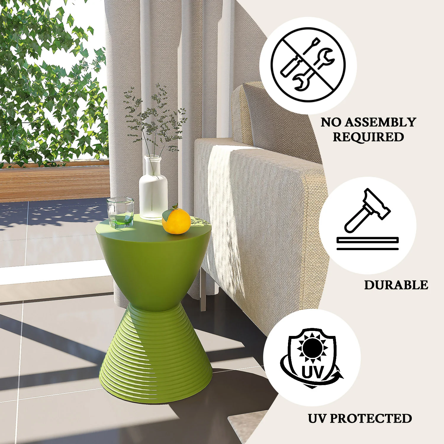 Modern Round  Boyd Side Table