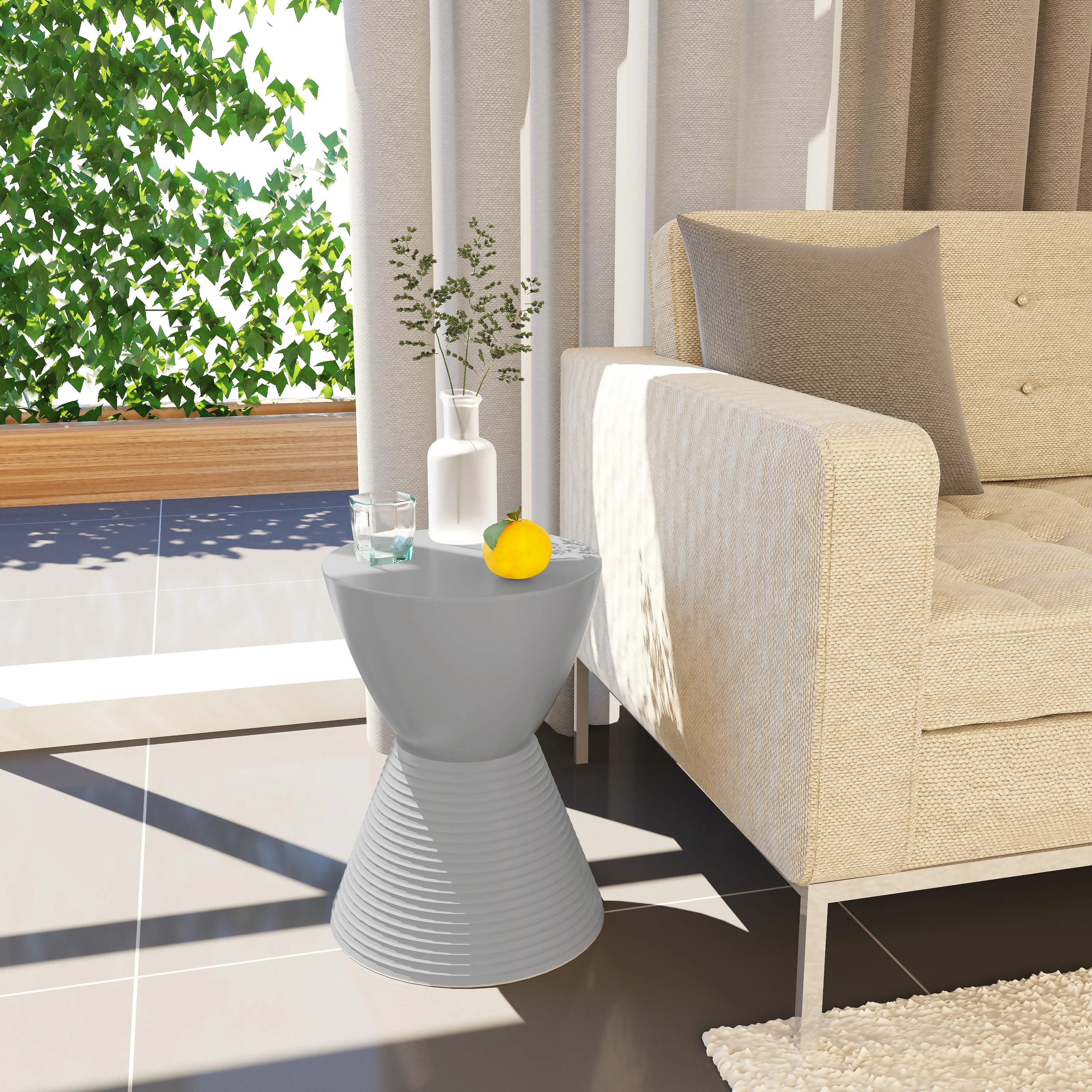 Modern Round  Boyd Side Table