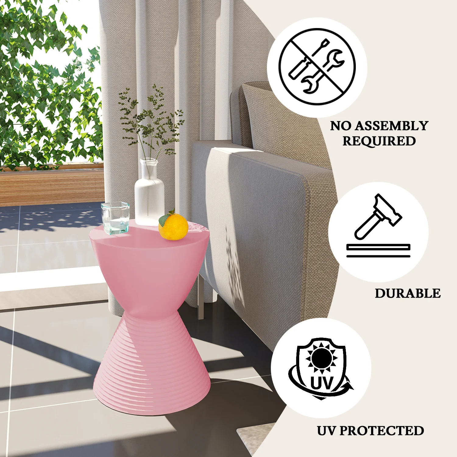 Modern Round  Boyd Side Table