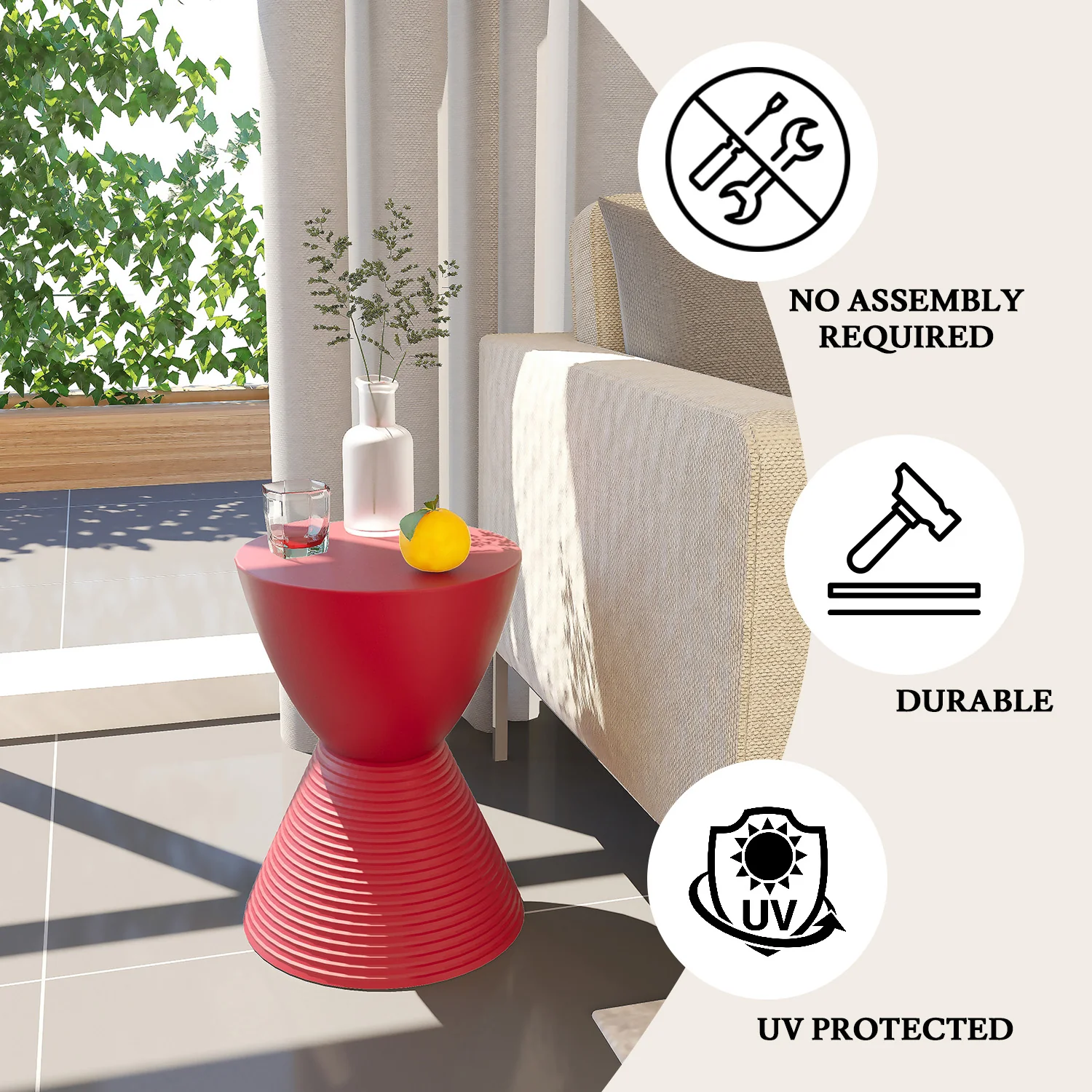 Modern Round  Boyd Side Table