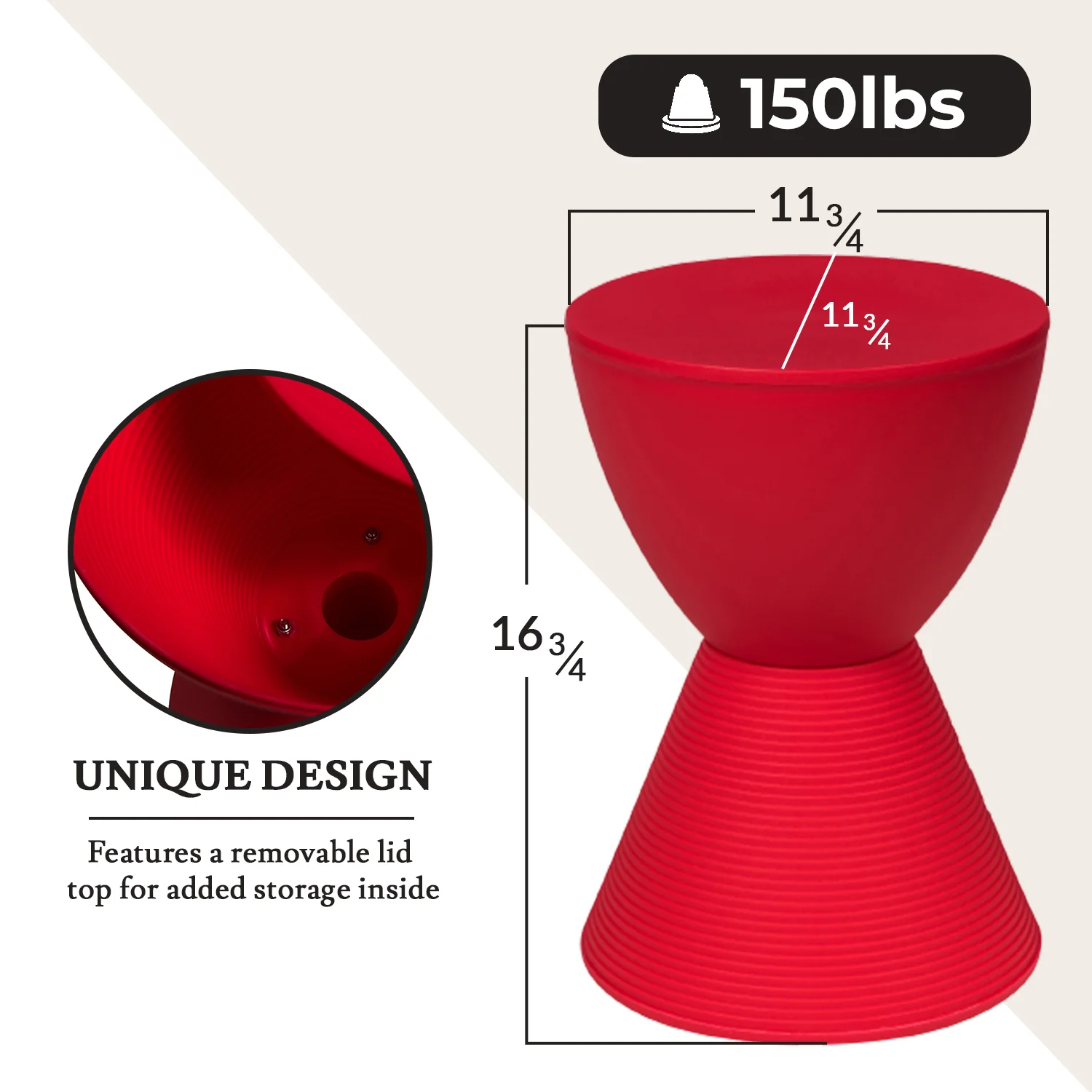 Modern Round  Boyd Side Table