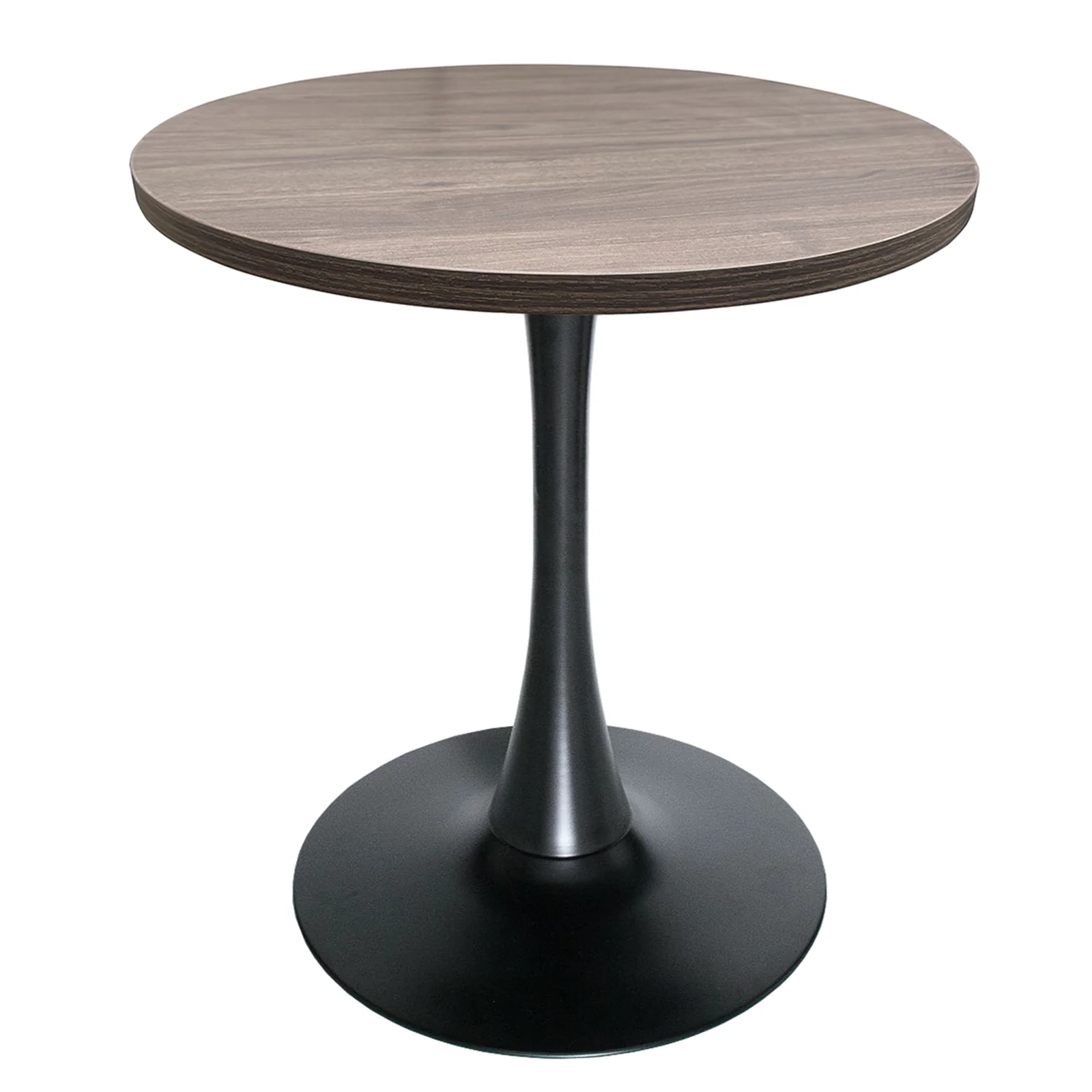 Bristol Dining table, Black Base with 27 Round Dark Walnut MDF top