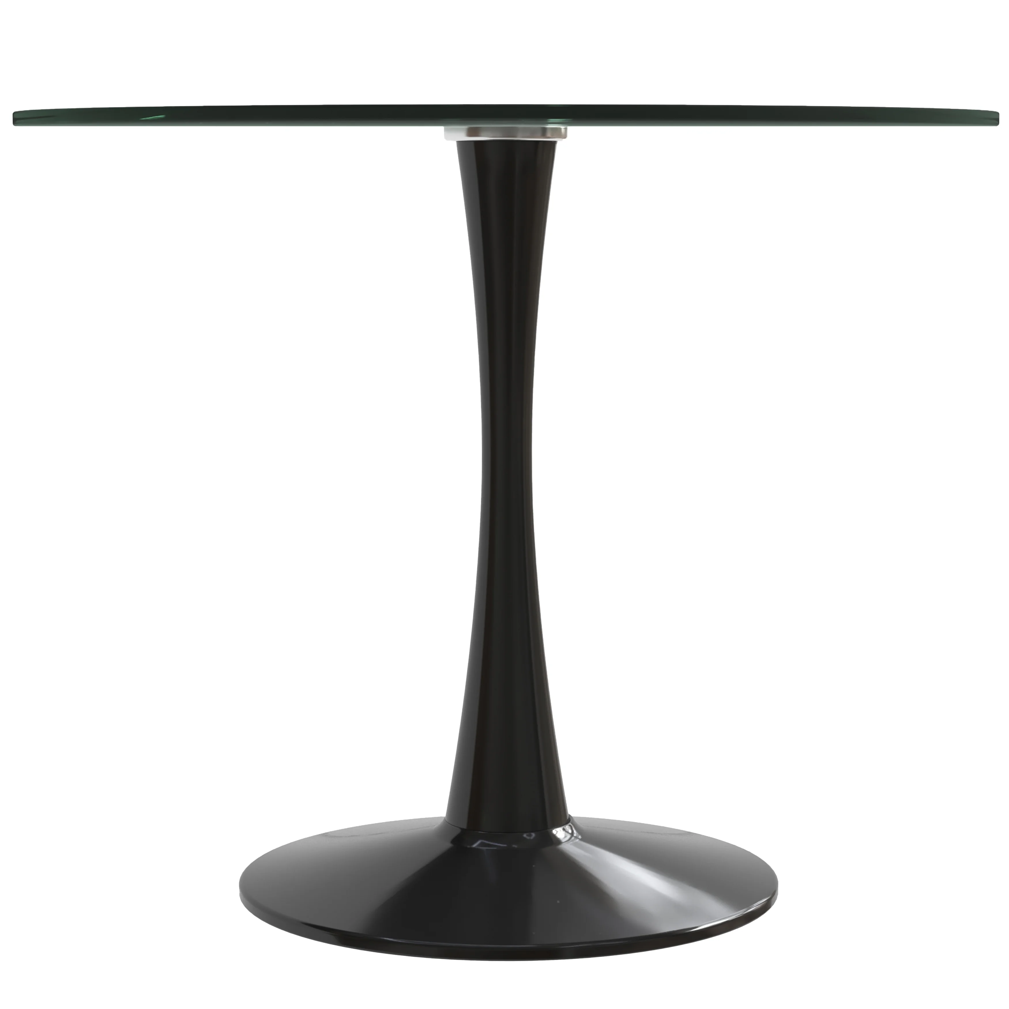 Bristol - Bistro Table Black Base with Glass top
