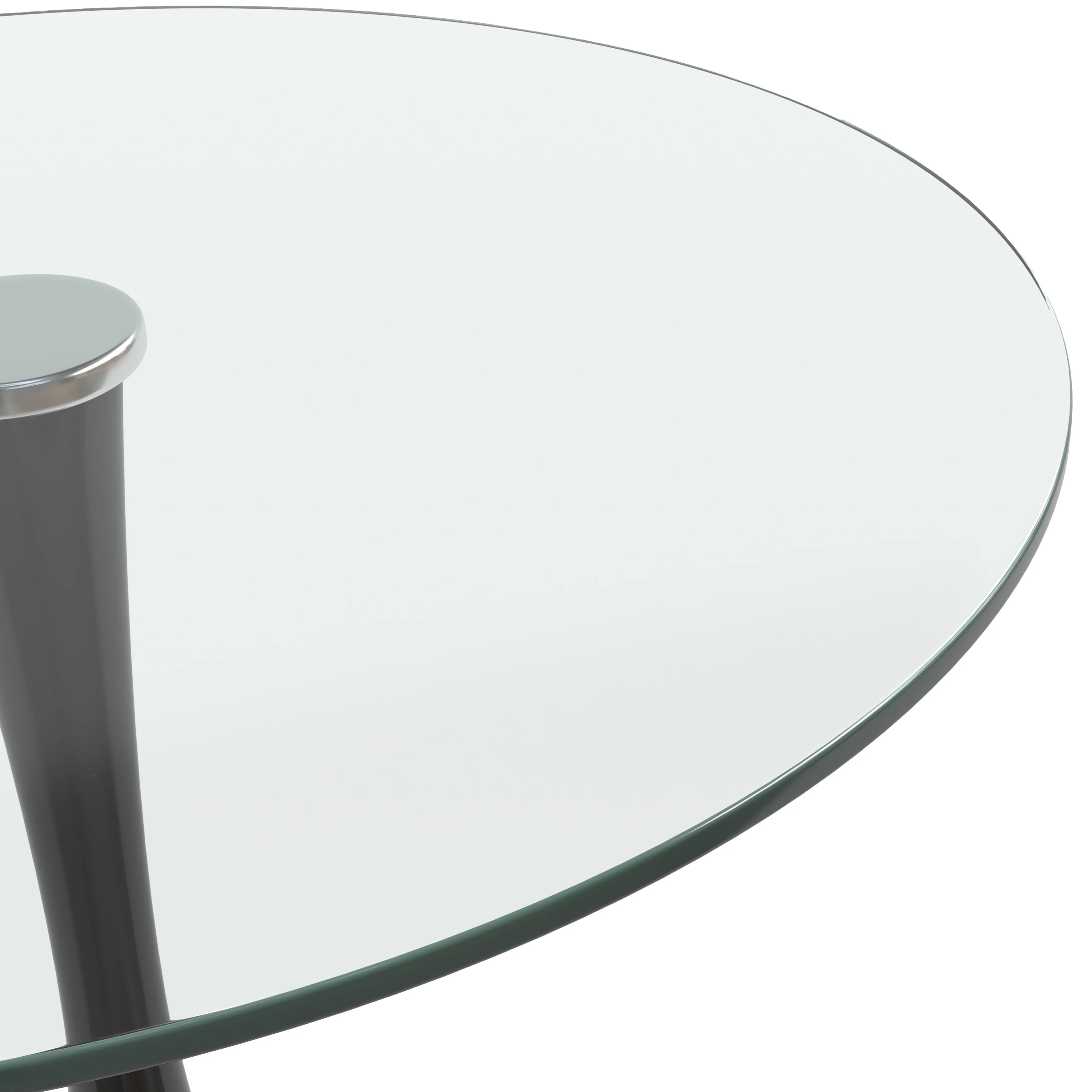 Bristol - Bistro Table Black Base with Glass top