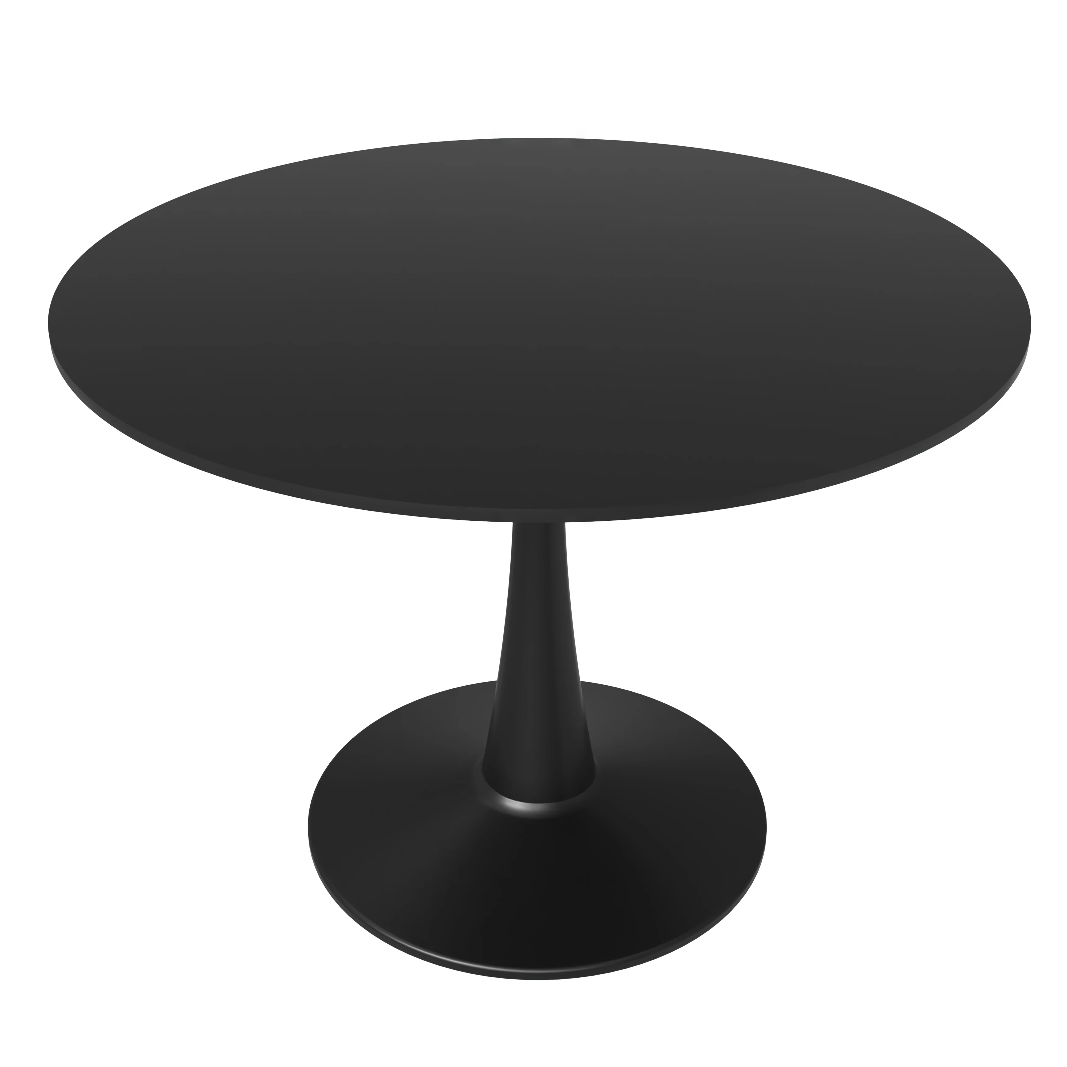 Bristol, 40" Round dining table in Black Base with Black top