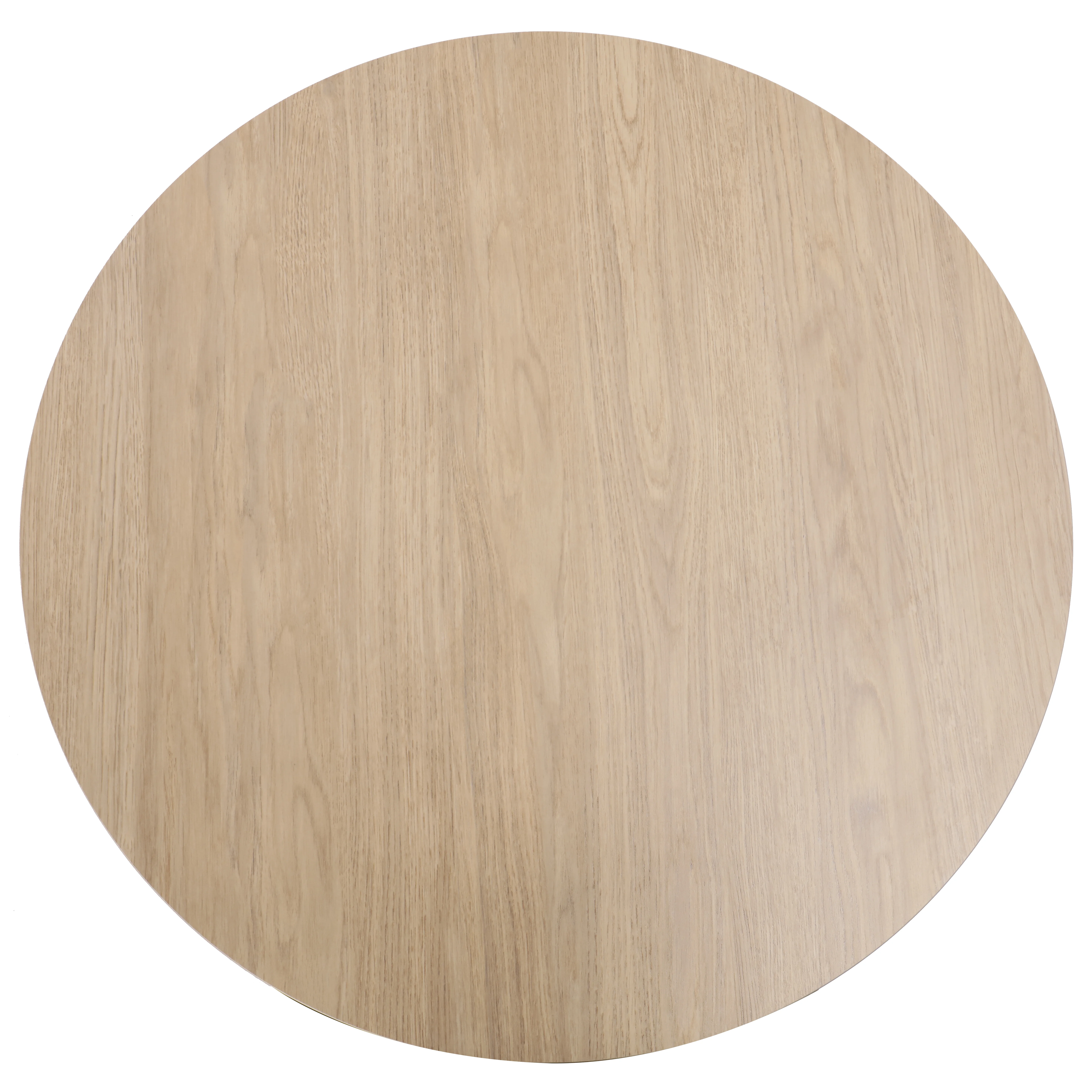 Bristol 35" Round Dining Table Wood Transfer Cherry Base with MDF Natural Wood Top
