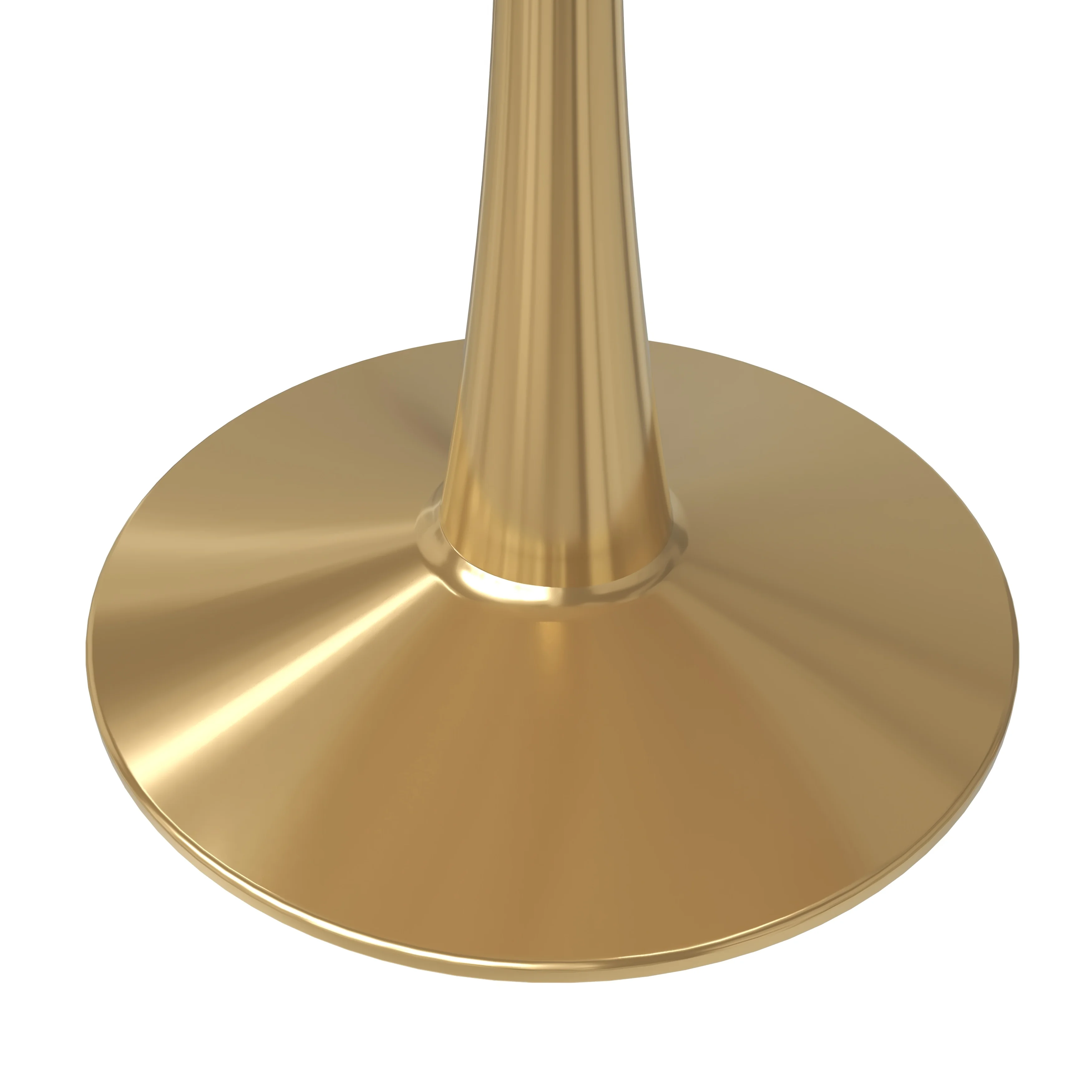 Bristol 40" round dining table Gold base with marbled MDF top