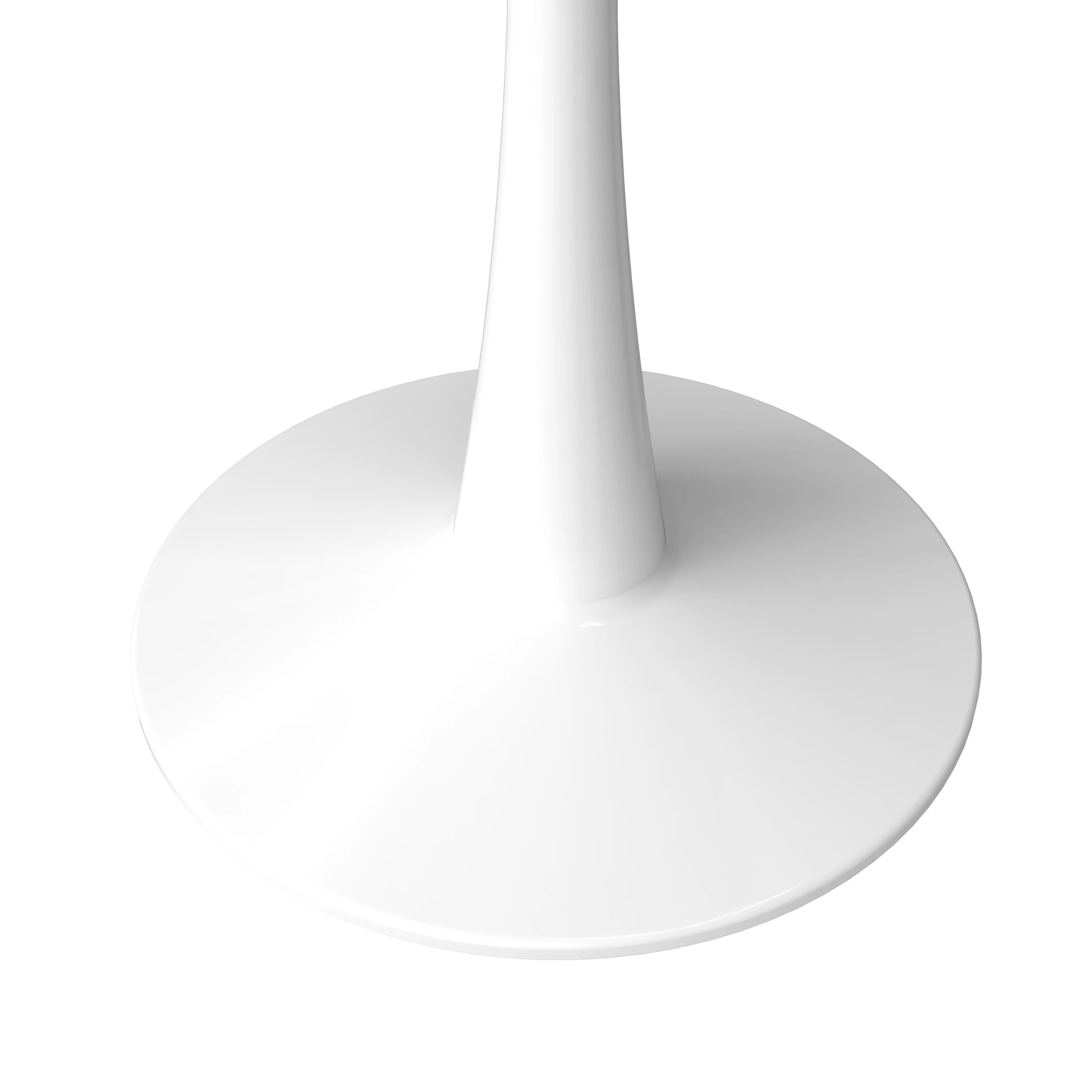 Bristol 27" round dining table White base with marbled MDF top