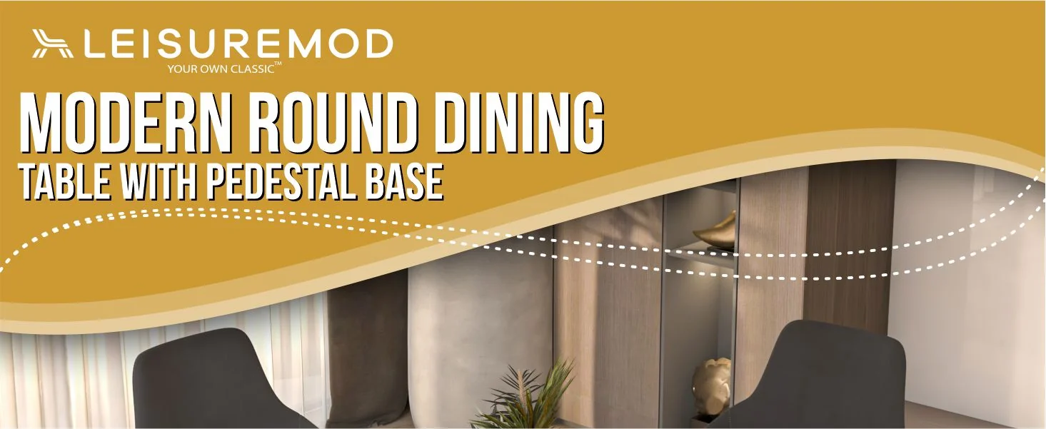 Bristol 27" round dining table White base with marbled MDF top