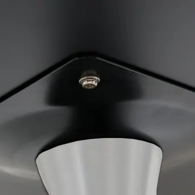 Bristol Mid-Century Modern Round Dining Table with a 31" Wood Top and Iron Pedestal Base with Gloss Finish for Kitchen and Dining Room