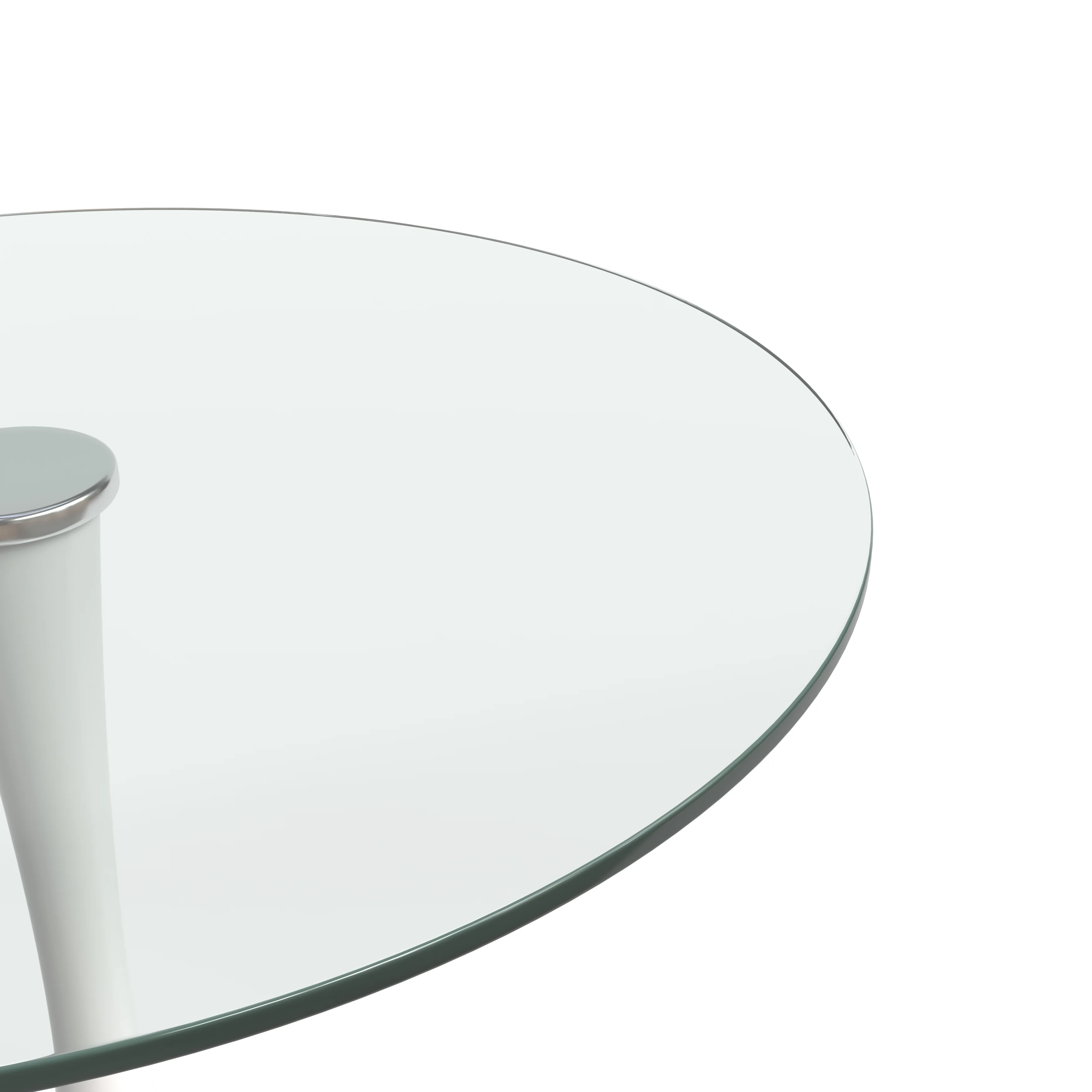 Bristol - Bistro Table White Base with Glass top