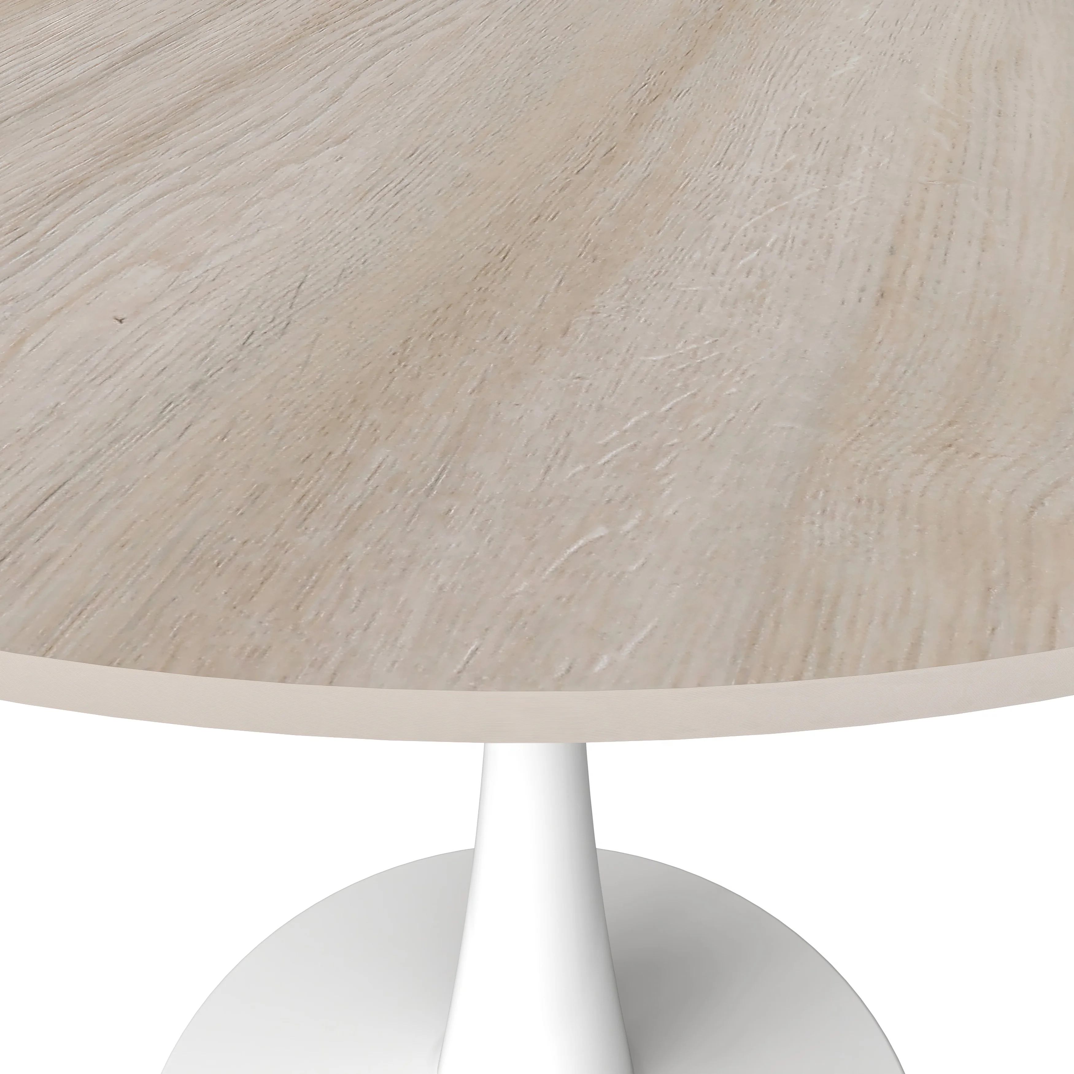 Bristol - Bistro Table - White base Natural wood Top