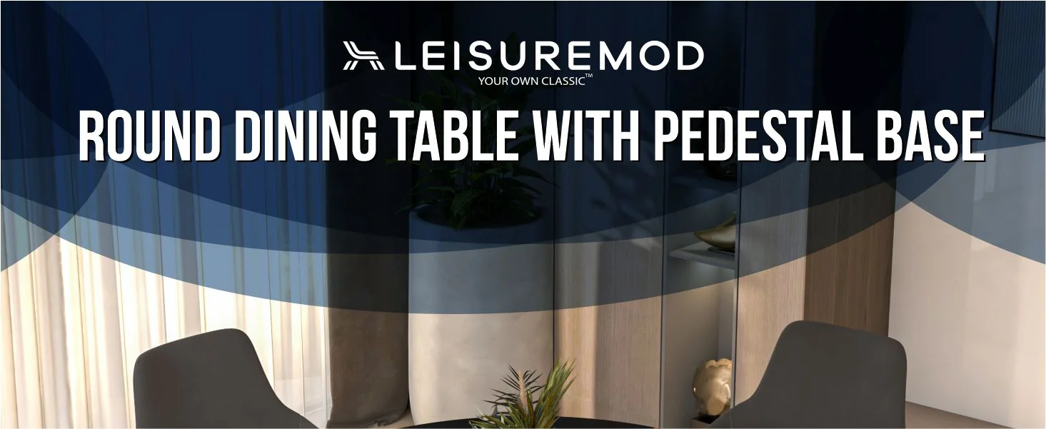 Bristol 40" round dining table White base with Black Sintered stone Top