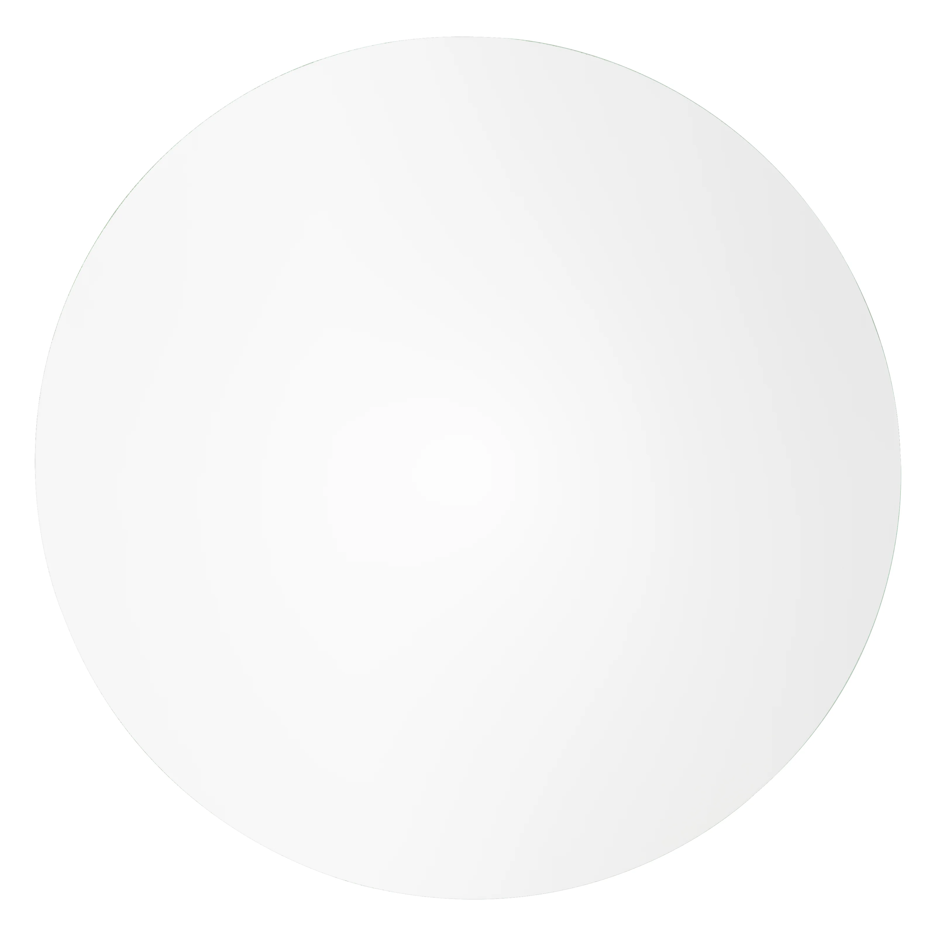 Bristol, 40" Round dining table in White