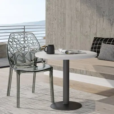 Cornelia Modern Spring Cut-Out Tree Design Stackable Dining Chair