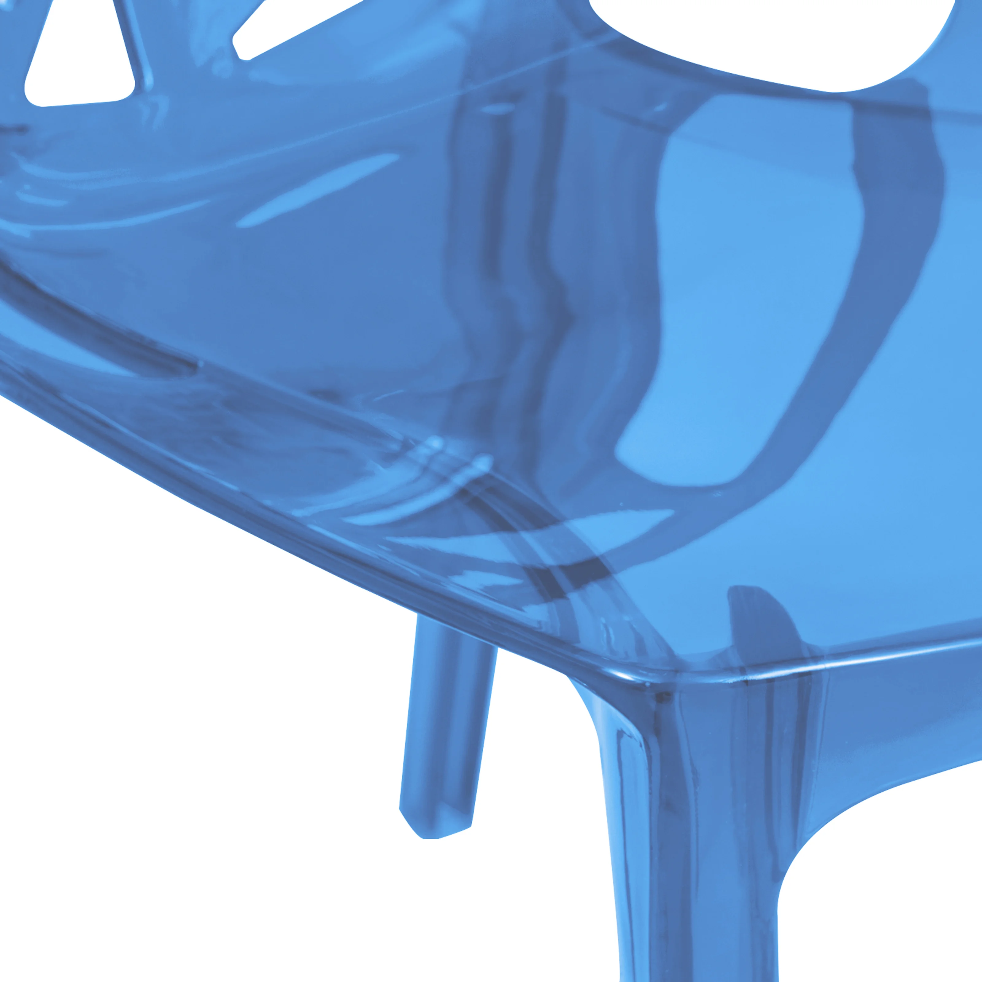 Cornelia Modern Spring Cut-Out Tree Design Stackable Dining Chair