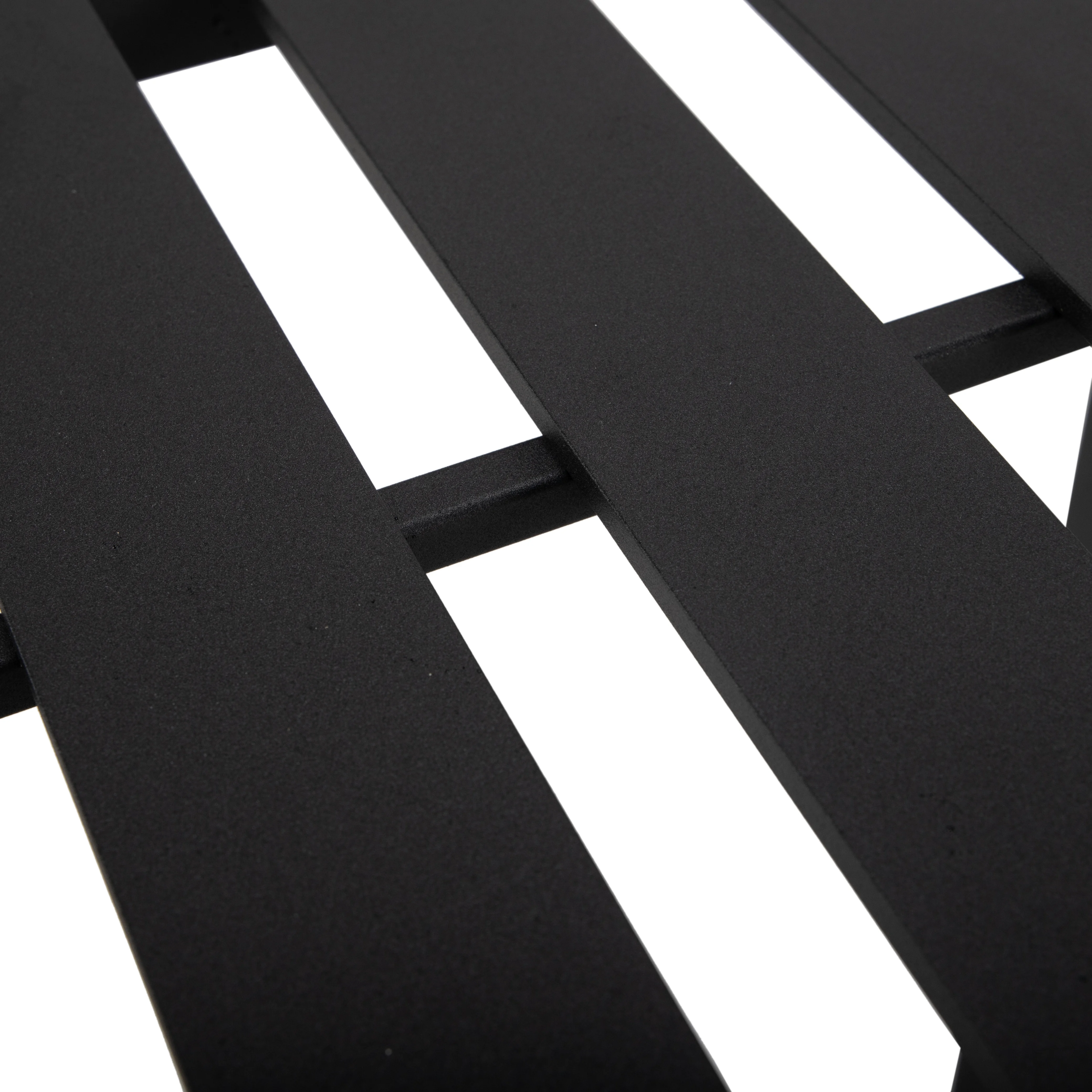 Chelsea Collection Modern Aluminum Outdoor Bar Chair in black with Blue Cushions - Set of 2