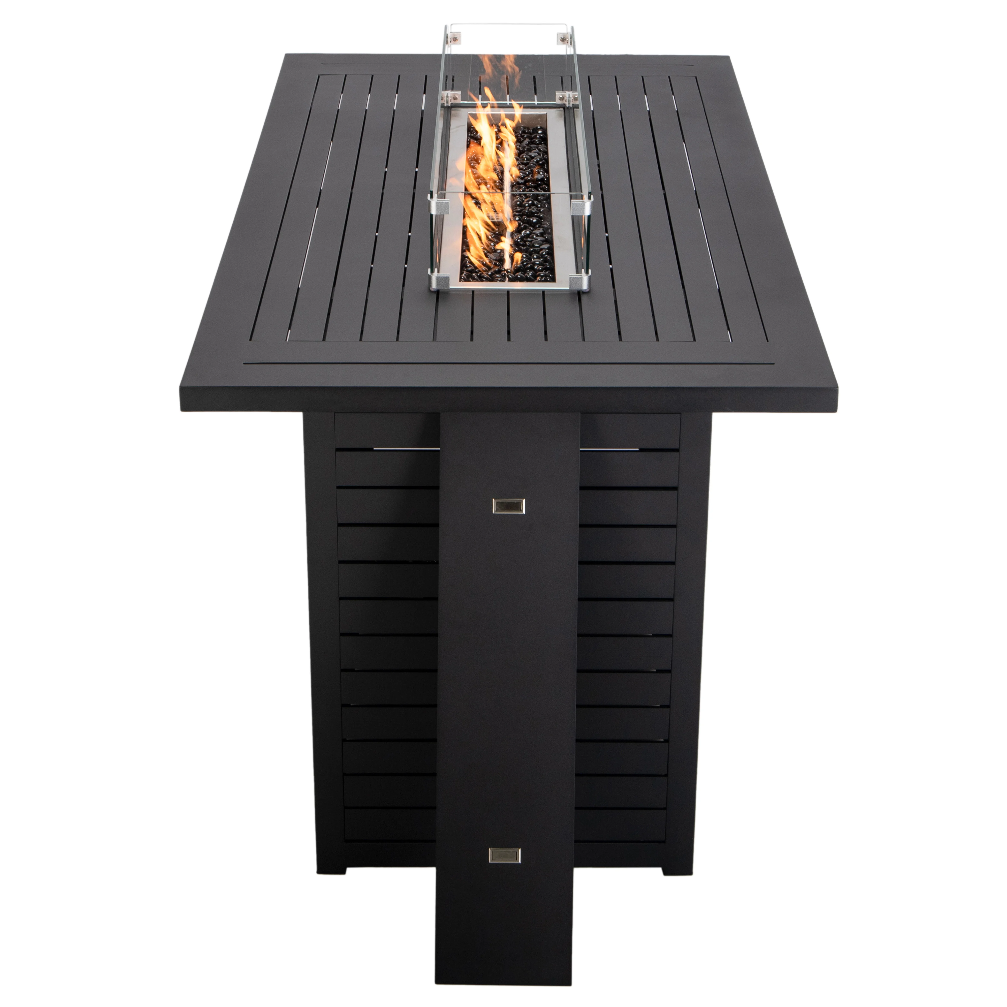 Chelsea Bar Height FIre pit aluminum table