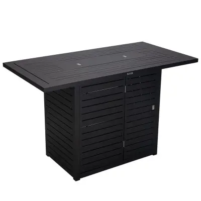 Chelsea Bar Height FIre pit aluminum table