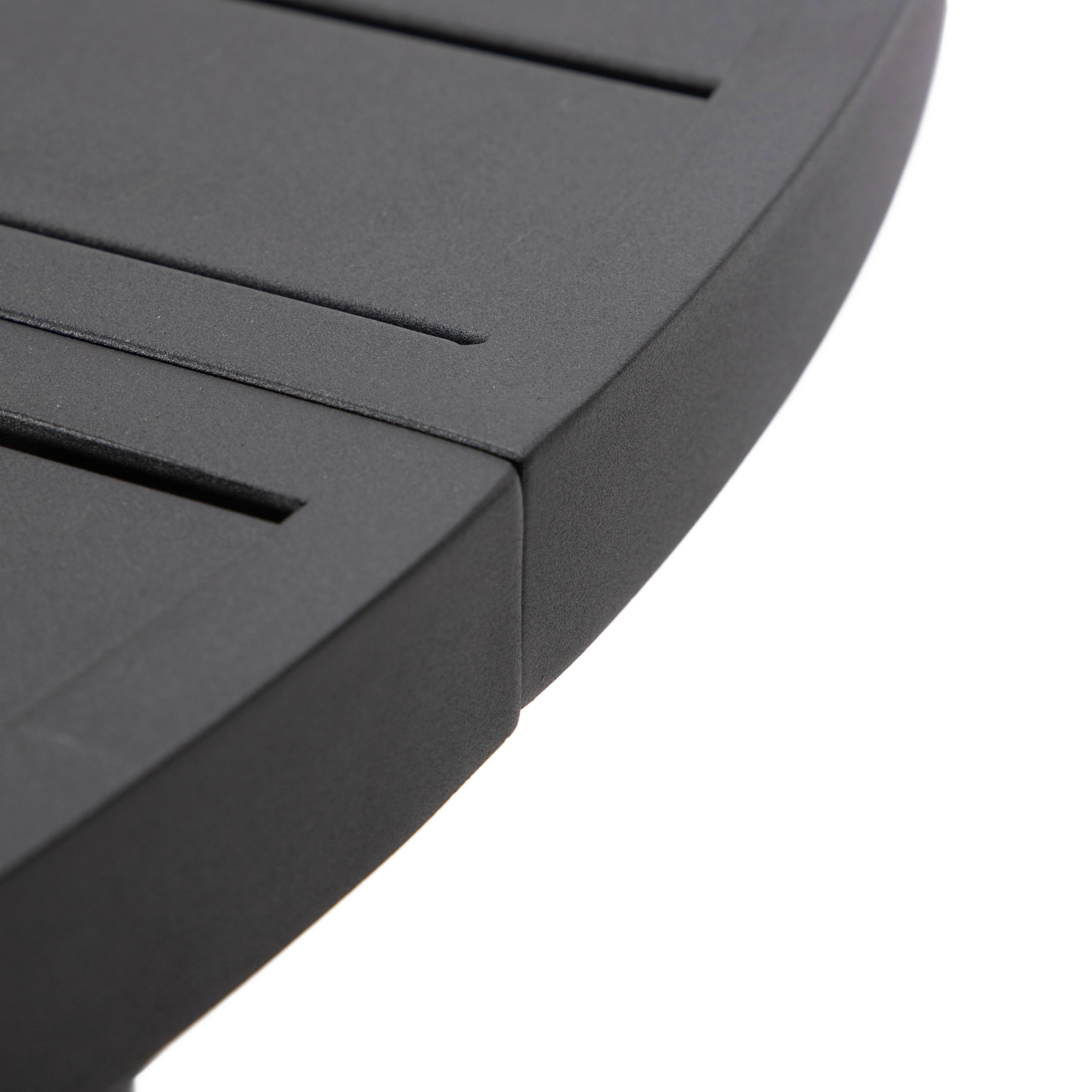 Chelsea 5-Piece Patio Dining Set with 48" Round Aluminum Dining Table and 4 Dining Armchair in Charcoal Blue