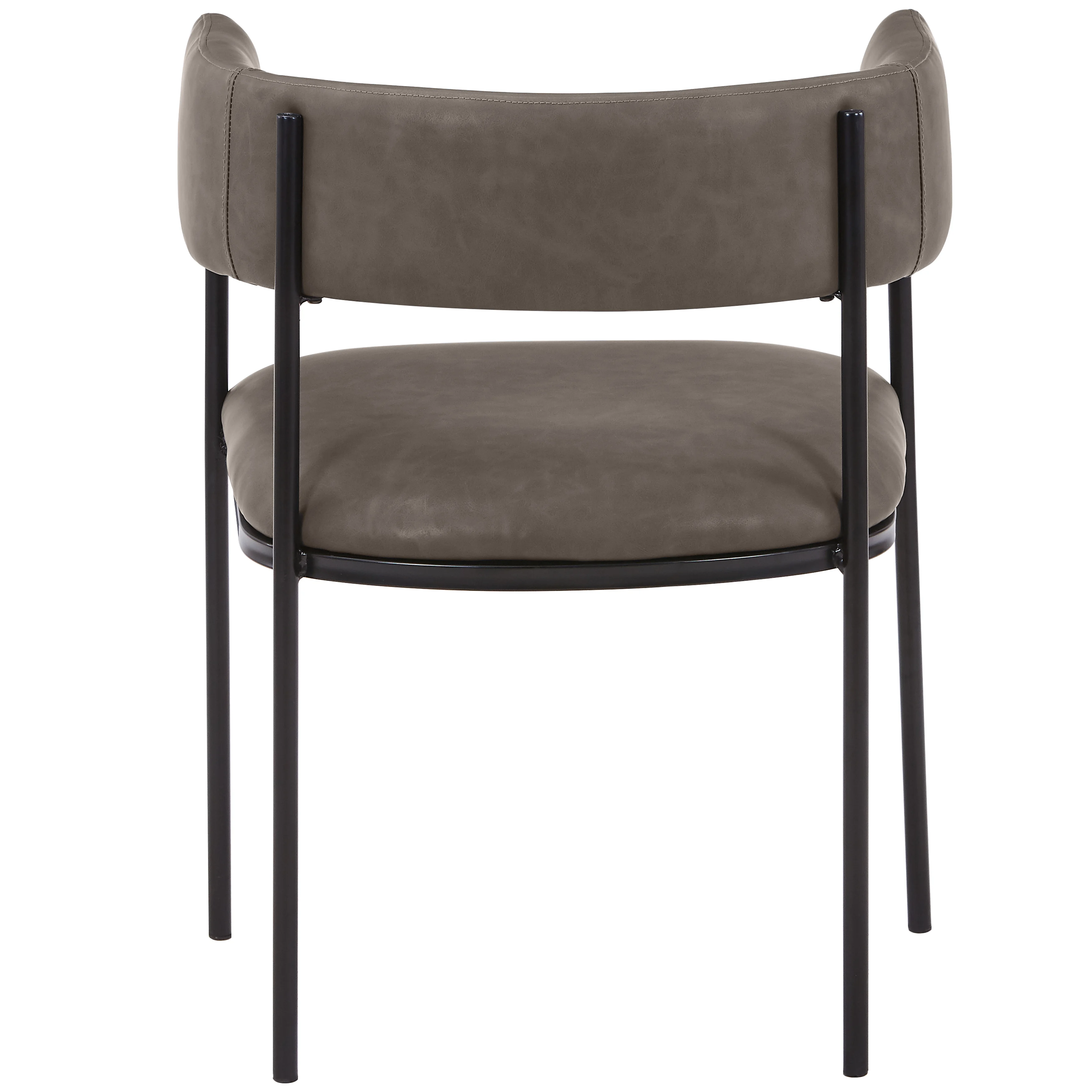 Cyril Collection Modern Chair in Charcoal Set of 2
