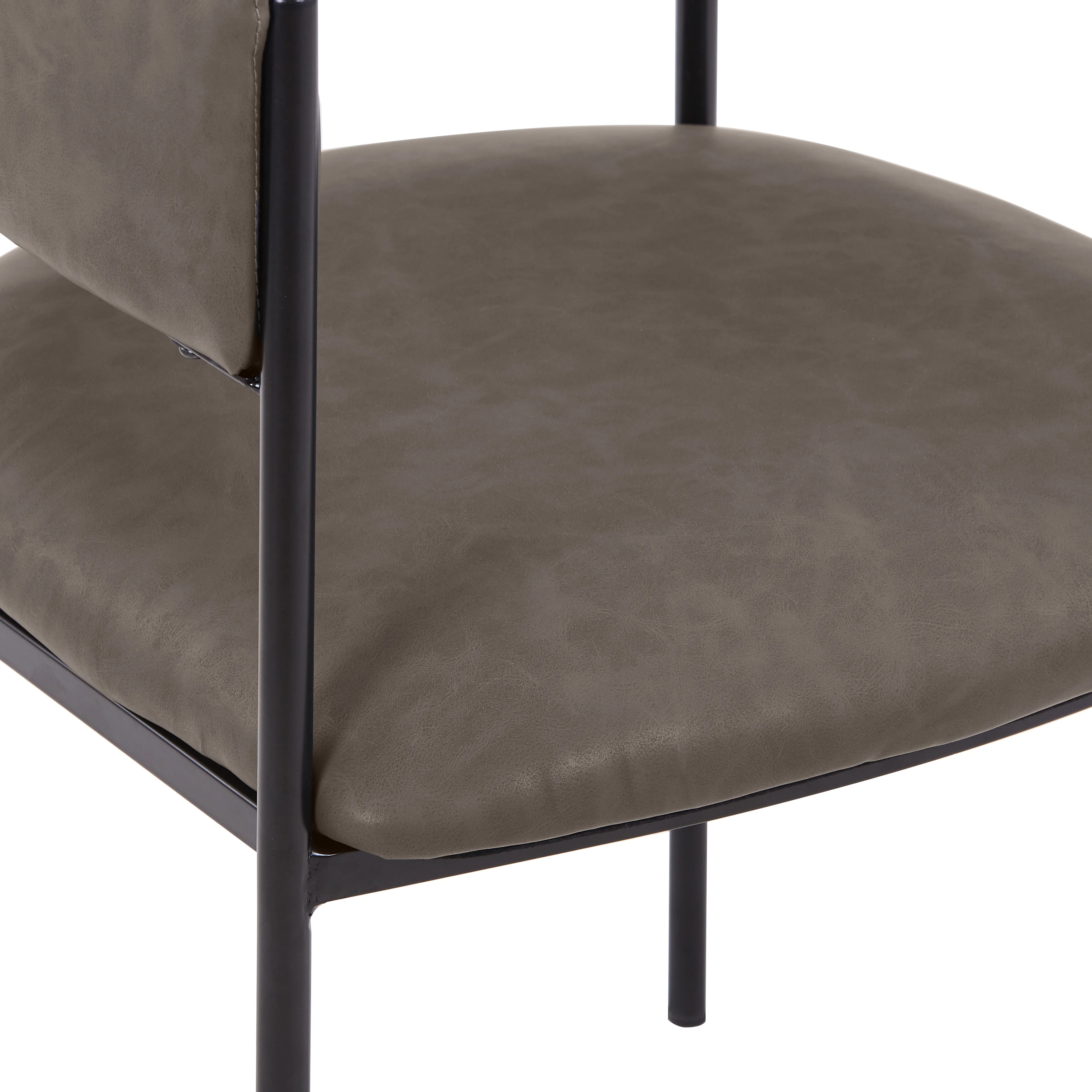 Cyril Collection Modern Chair in Charcoal