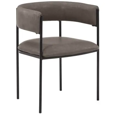 Cyril Collection Modern Chair in Charcoal