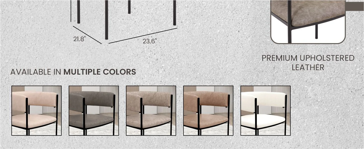 Cyril Collection Modern Chair in Aged Grey Set of 2