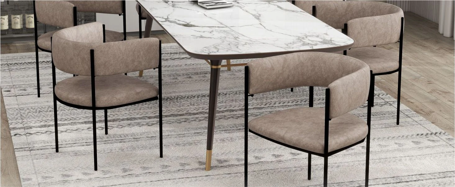 Cyril Collection Modern Chair in Aged Grey Set of 2