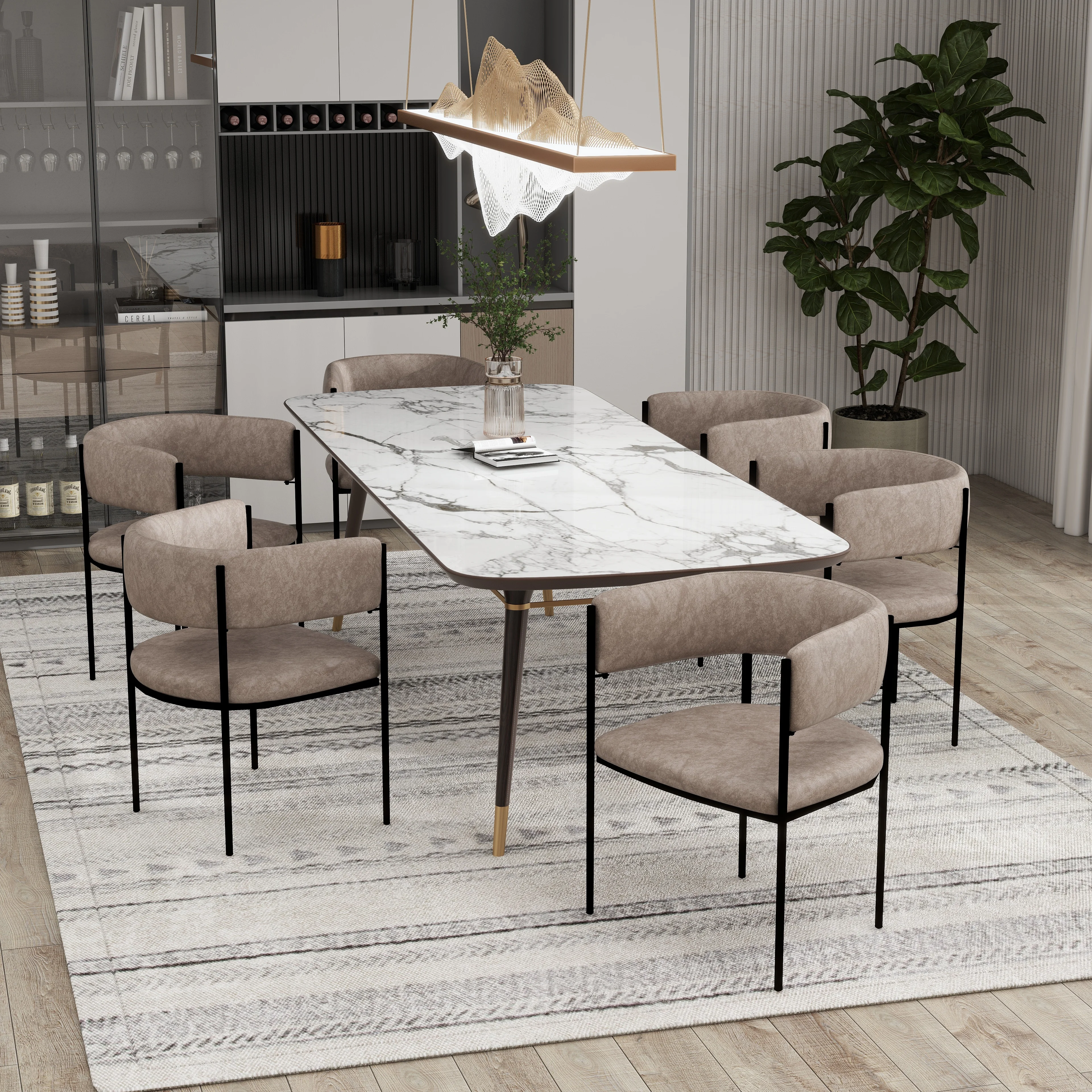 Cyril Collection Modern Chair in Aged Grey