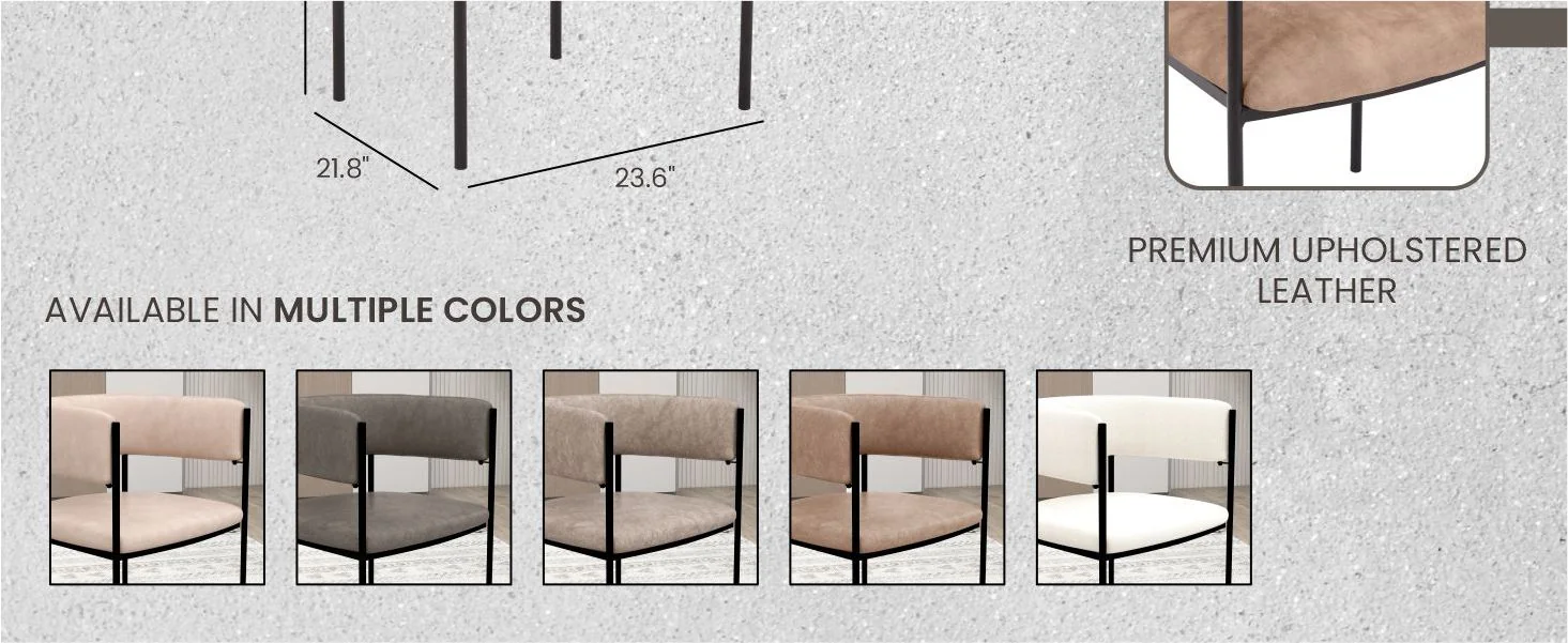 Cyril Collection Modern Chair in Light Brown Velvet