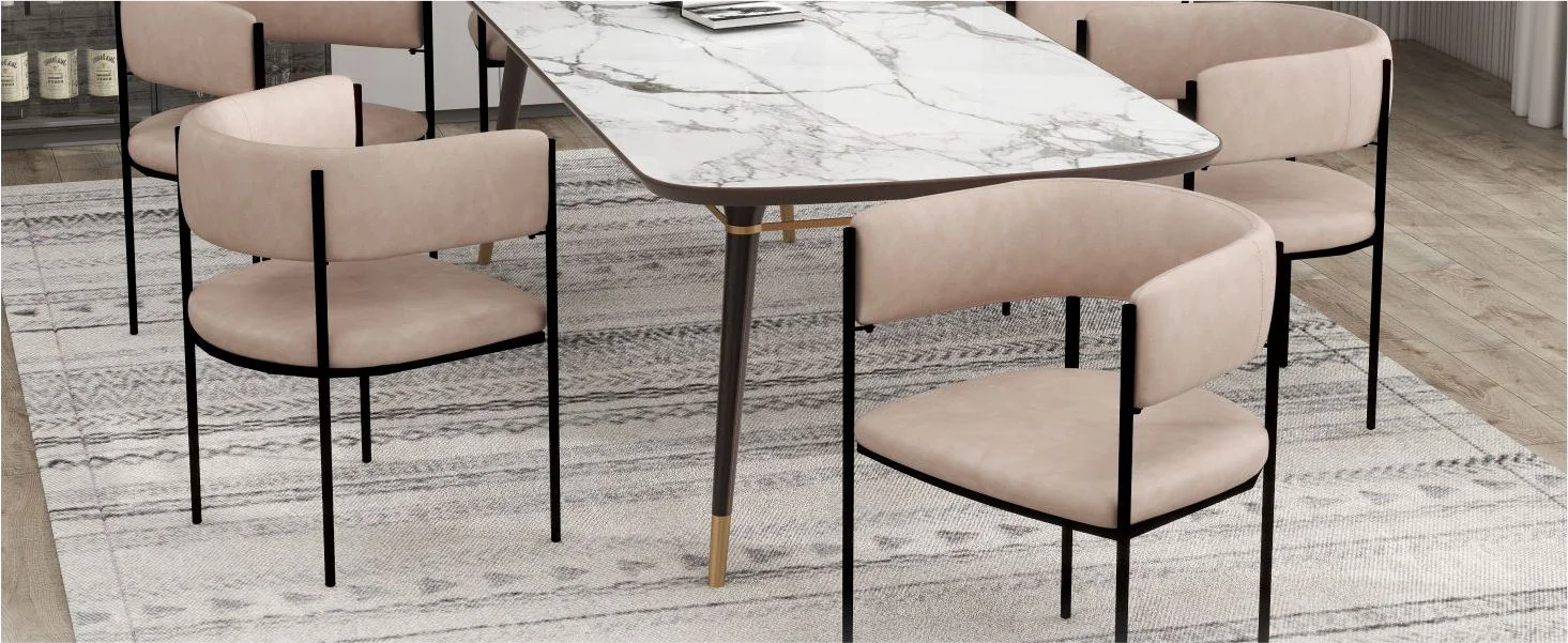 Cyril Collection Modern Chair in Taupe