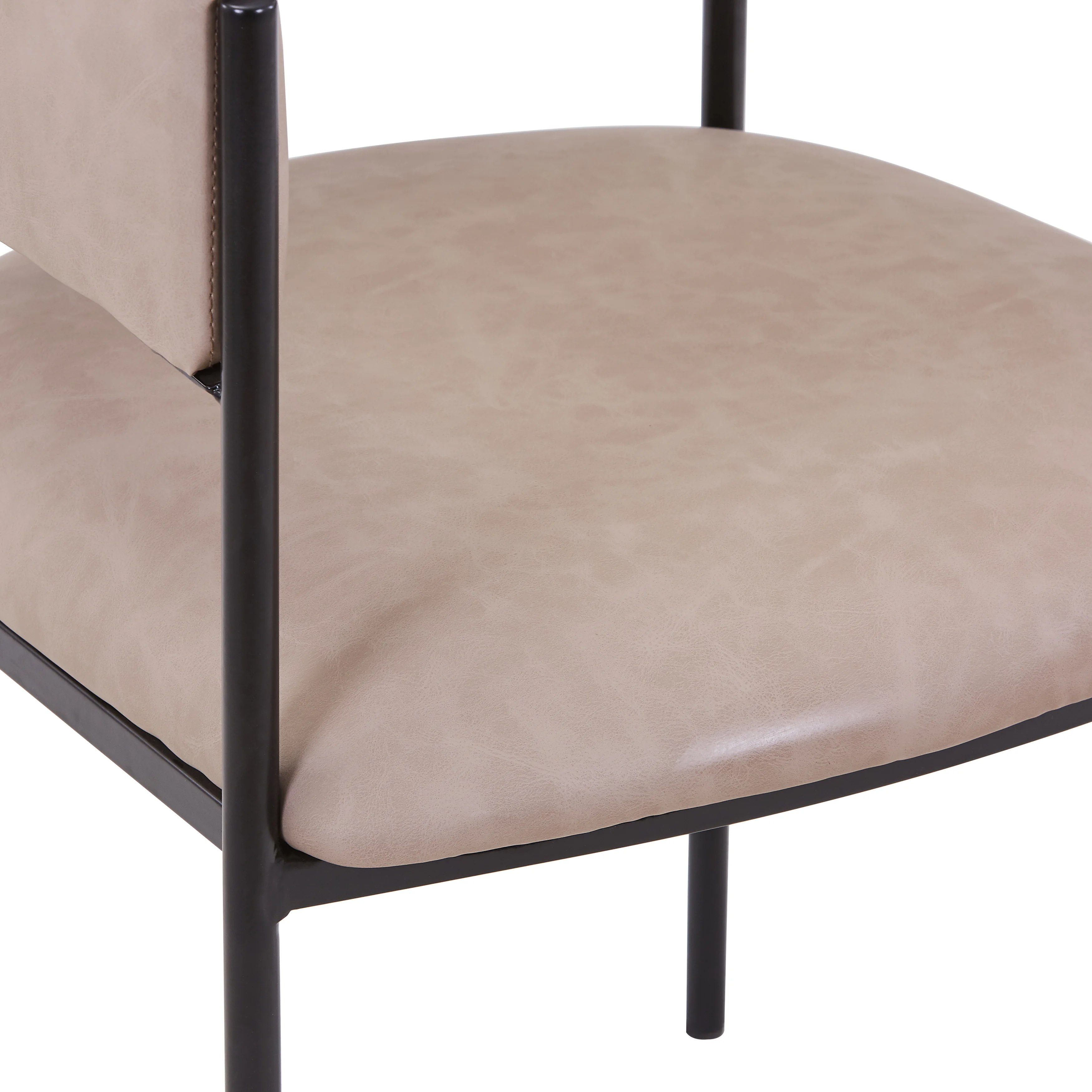 Cyril Collection Modern Chair in Taupe Set of 2