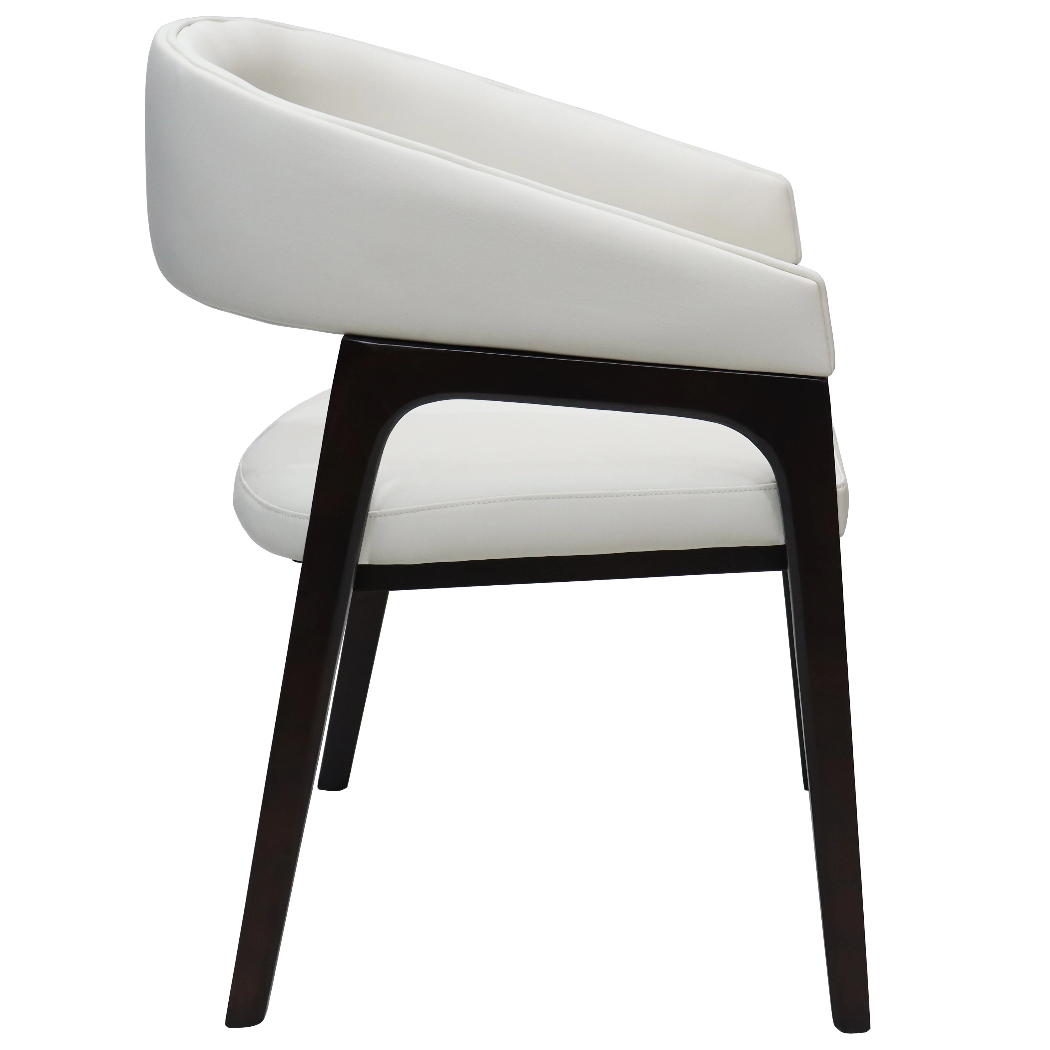 Cali Collection Modern Dining Chair in White