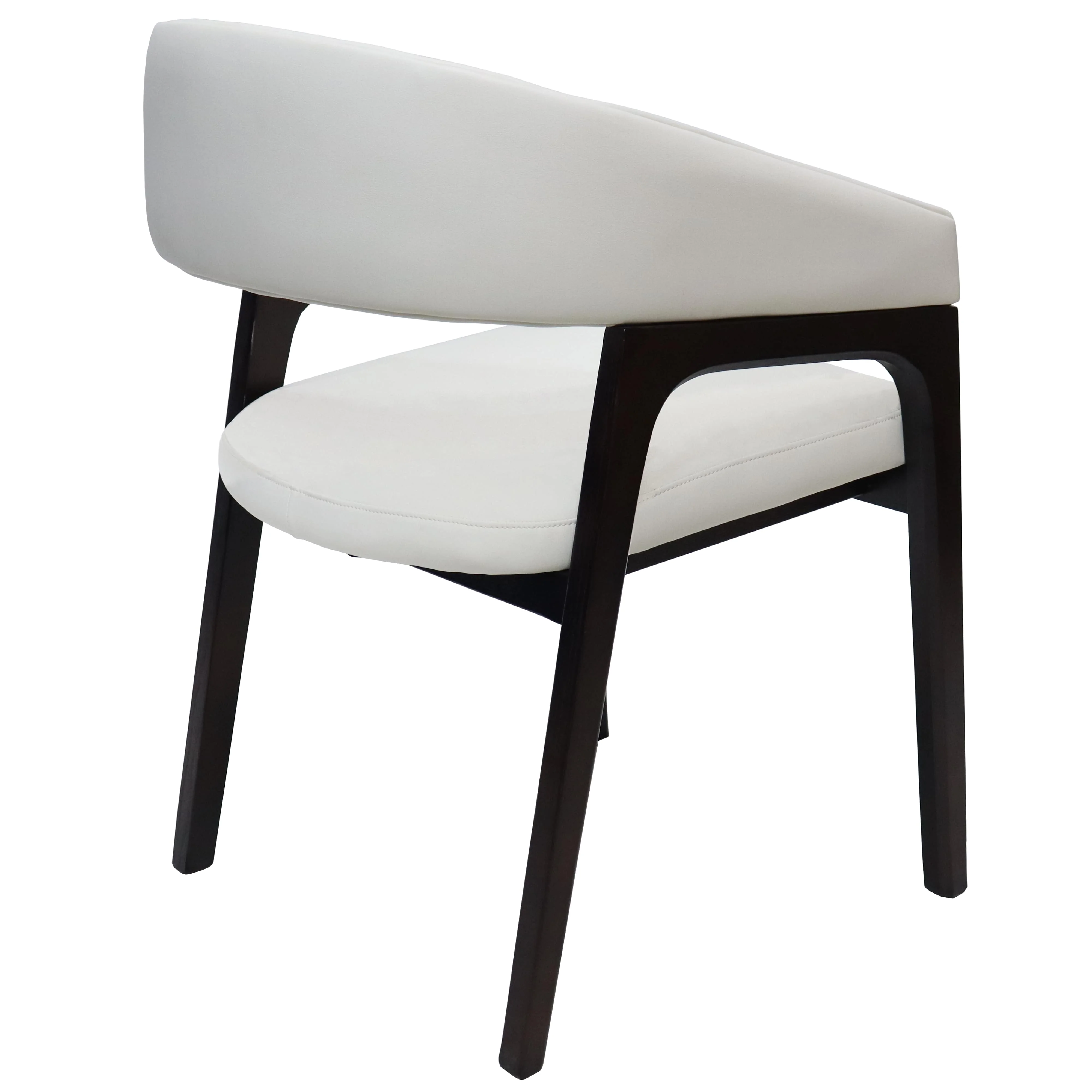 Cali Collection Modern Dining Chair in White - Set of 2