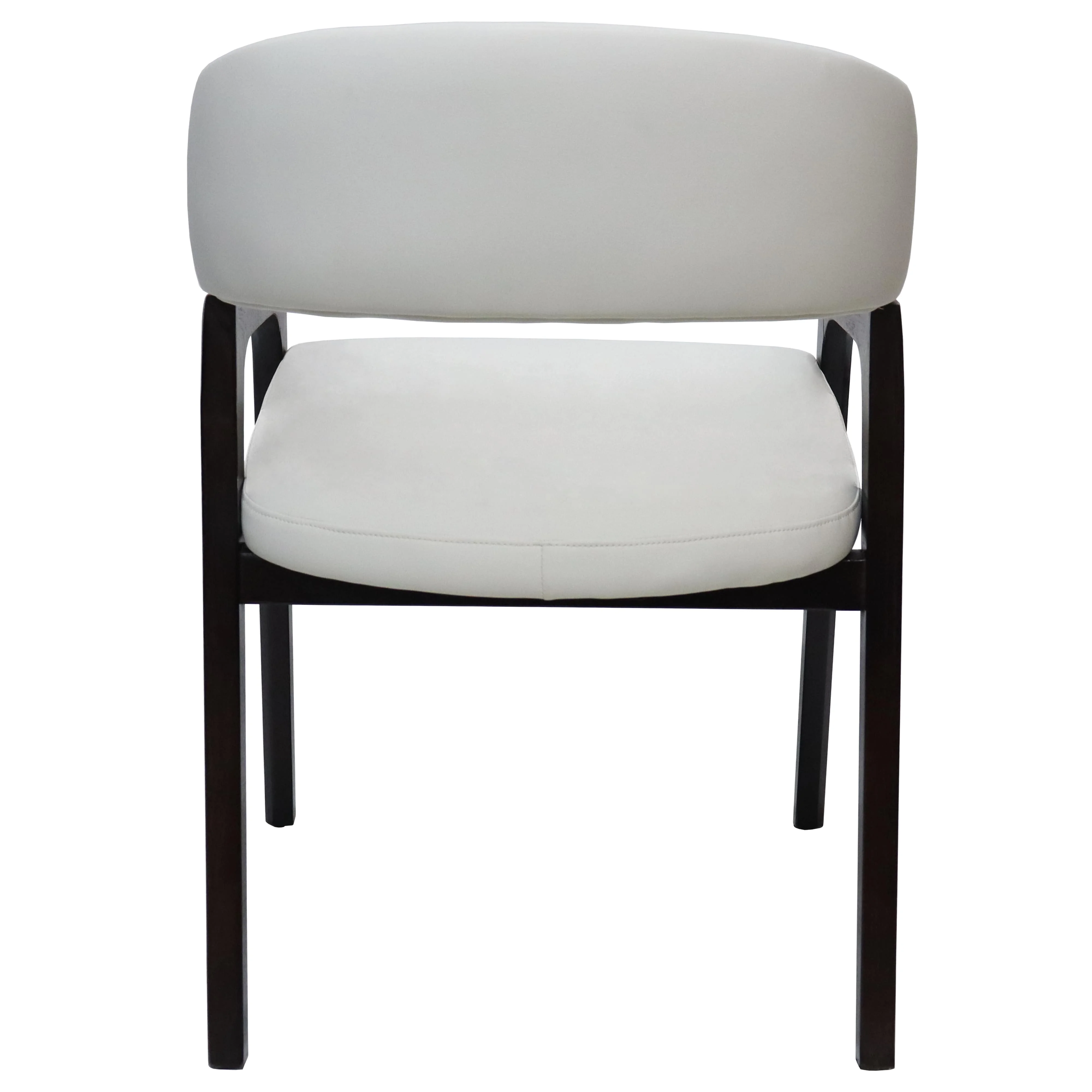 Cali Collection Modern Dining Chair in White - Set of 2