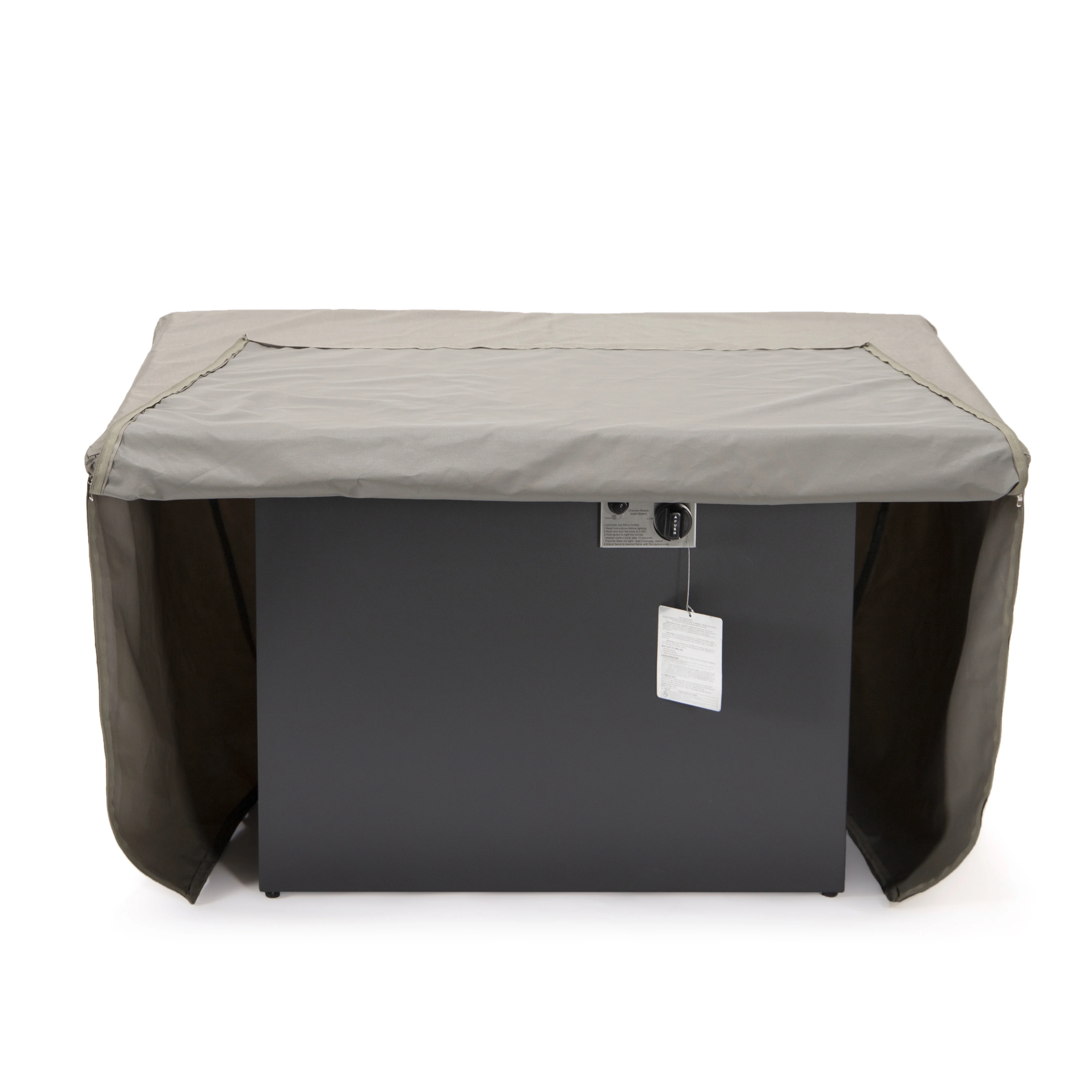 Chelsea Waterproof Fabric Rectangle Fire Pit Table Cover