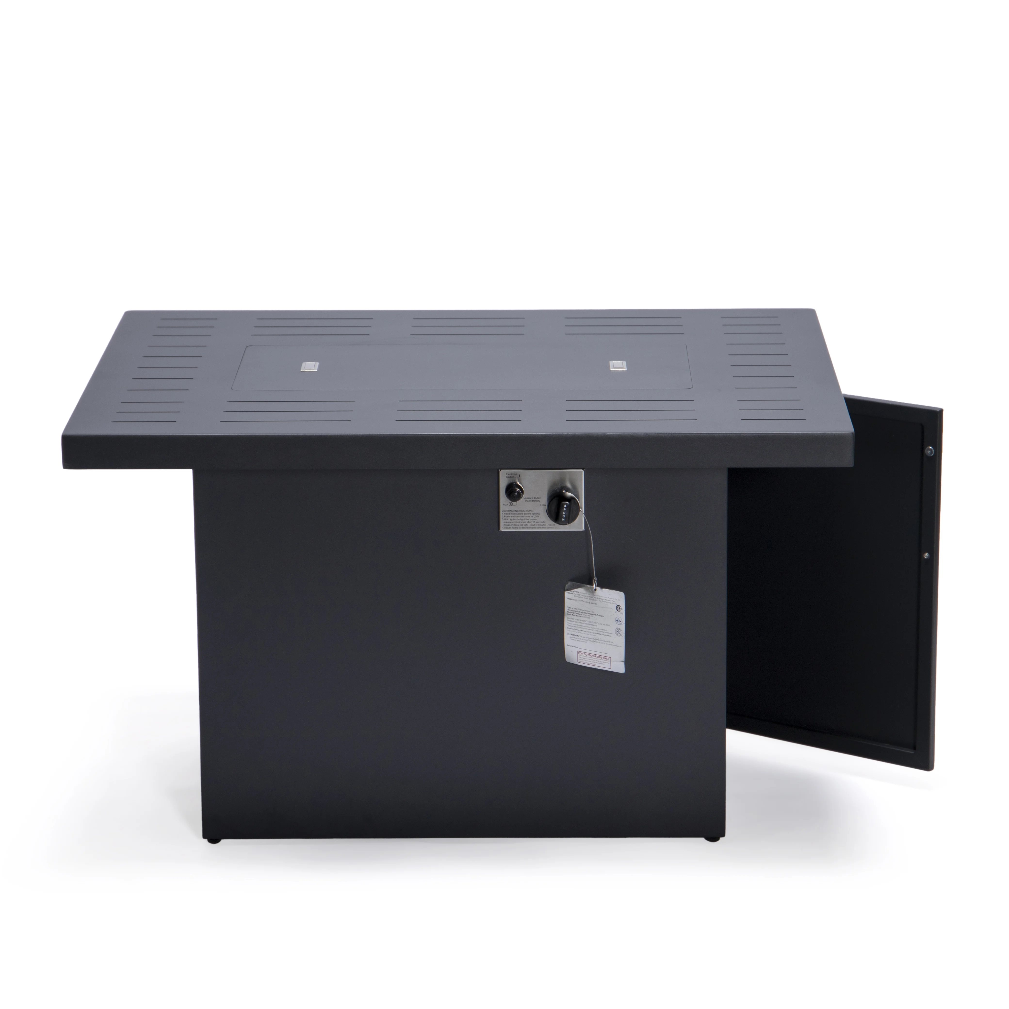 Chelsea Patio Modern Aluminum Propane Fire Pit Table