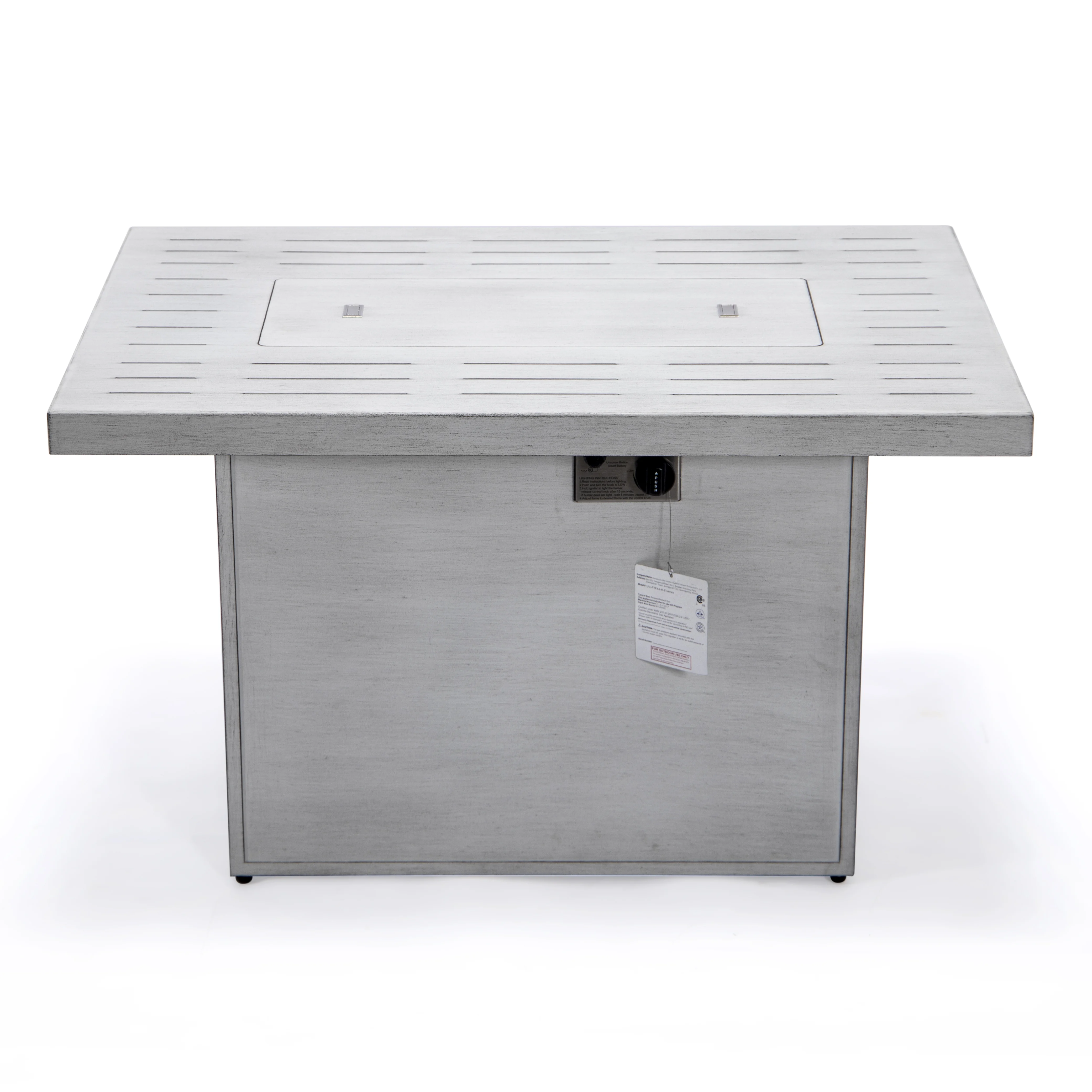 Chelsea Patio Modern Aluminum Propane Fire Pit Table