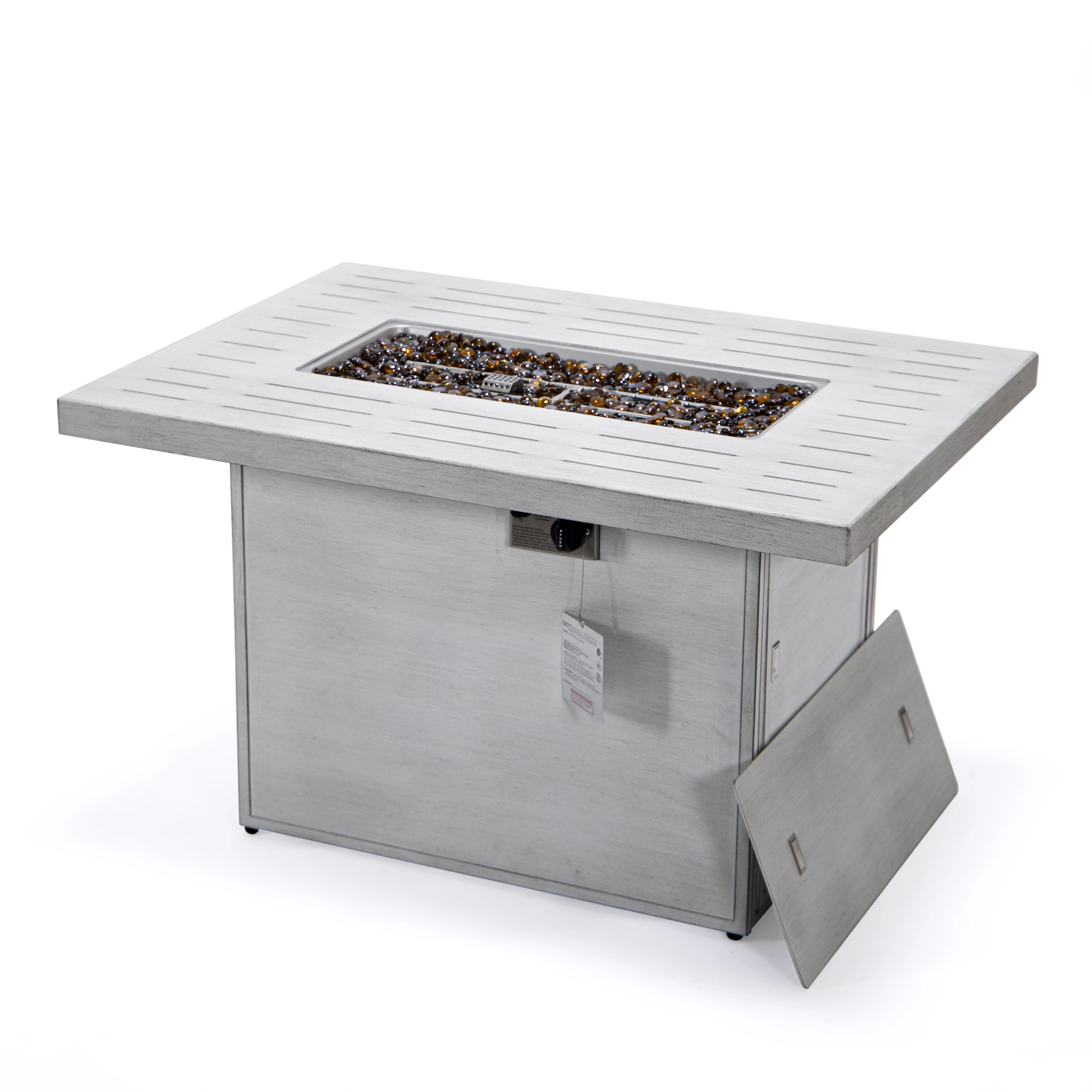 Chelsea Patio Modern Aluminum Propane Fire Pit Table
