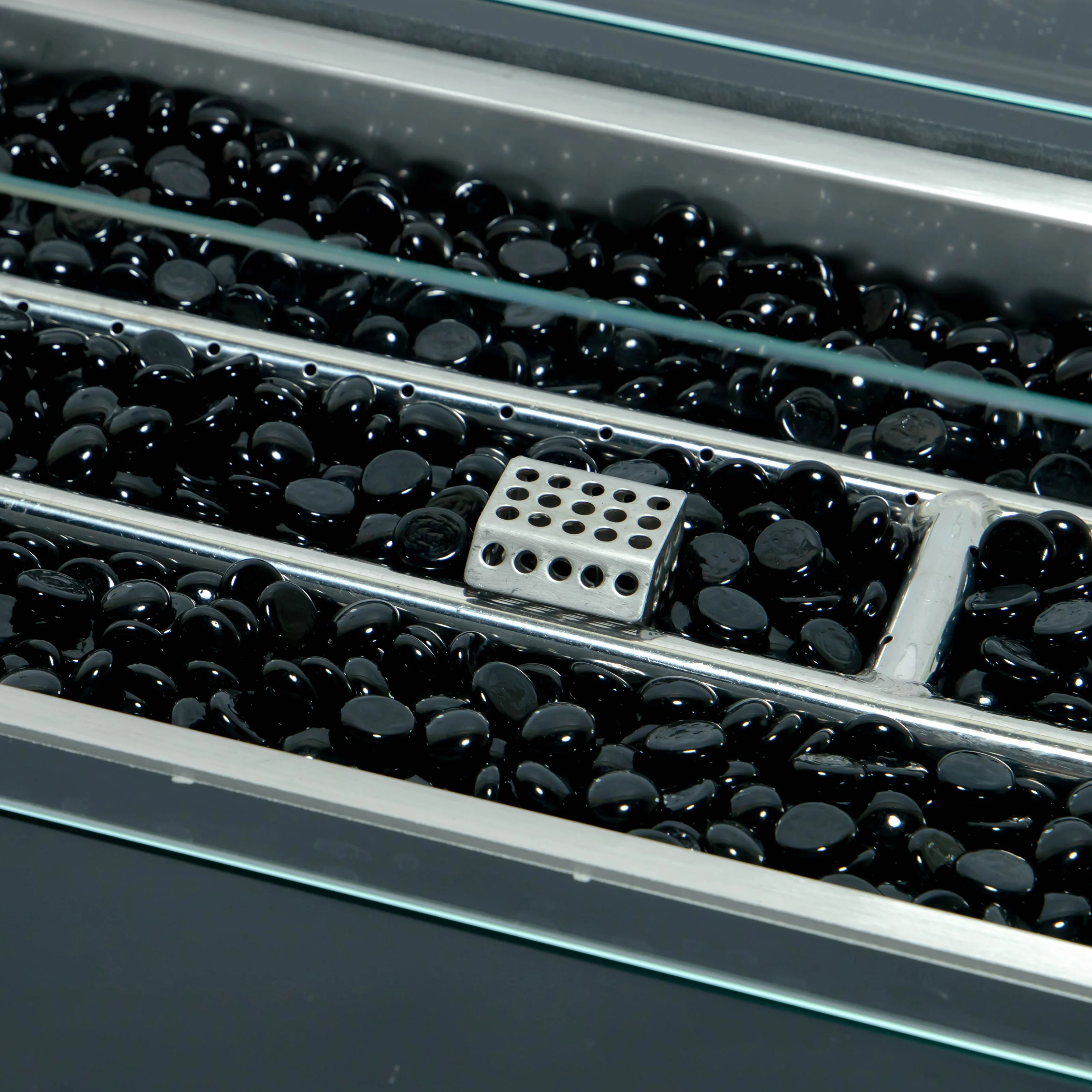 Mace Wicker Patio Modern Propane Fire Pit Table