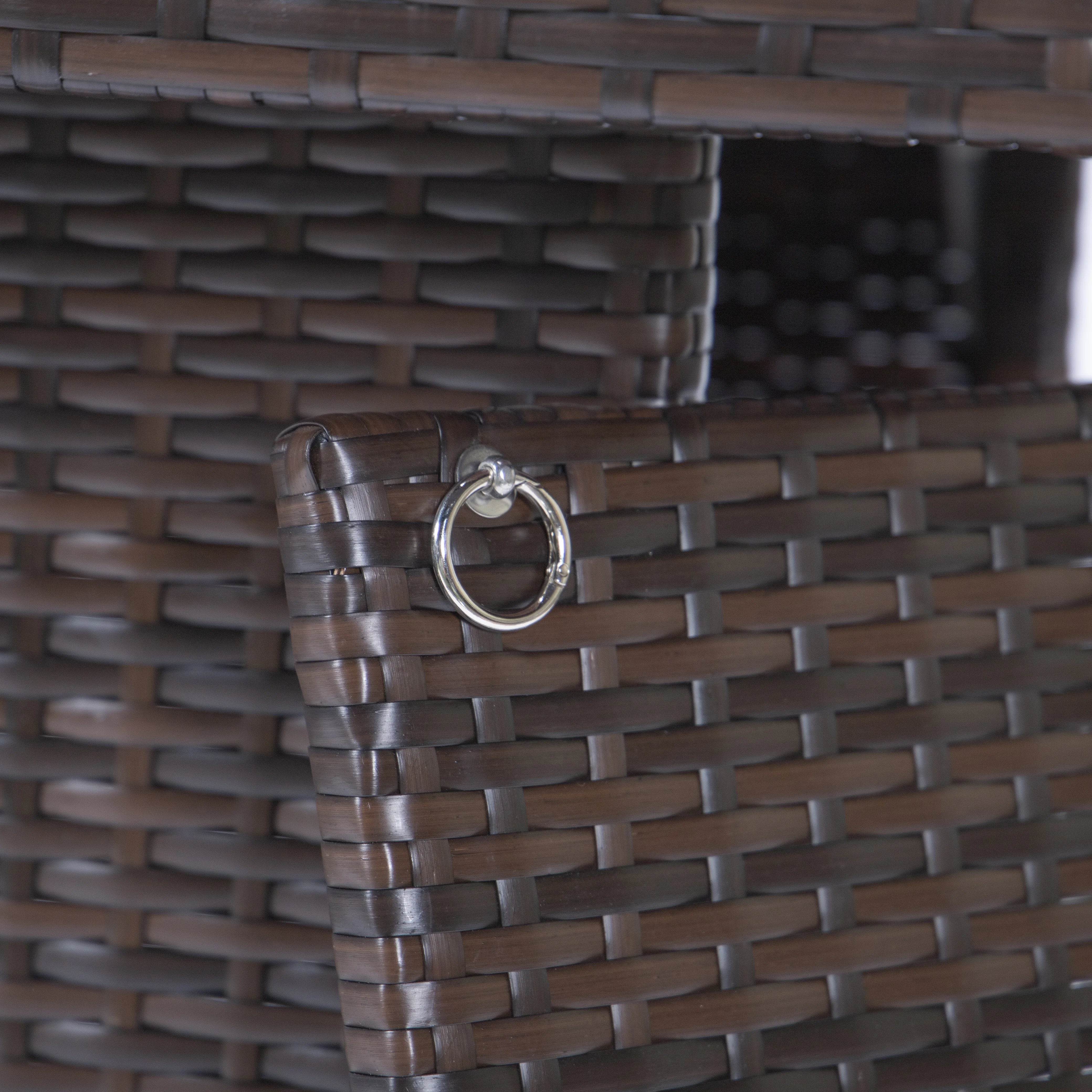 Mace Wicker Patio Modern Propane Fire Pit Table