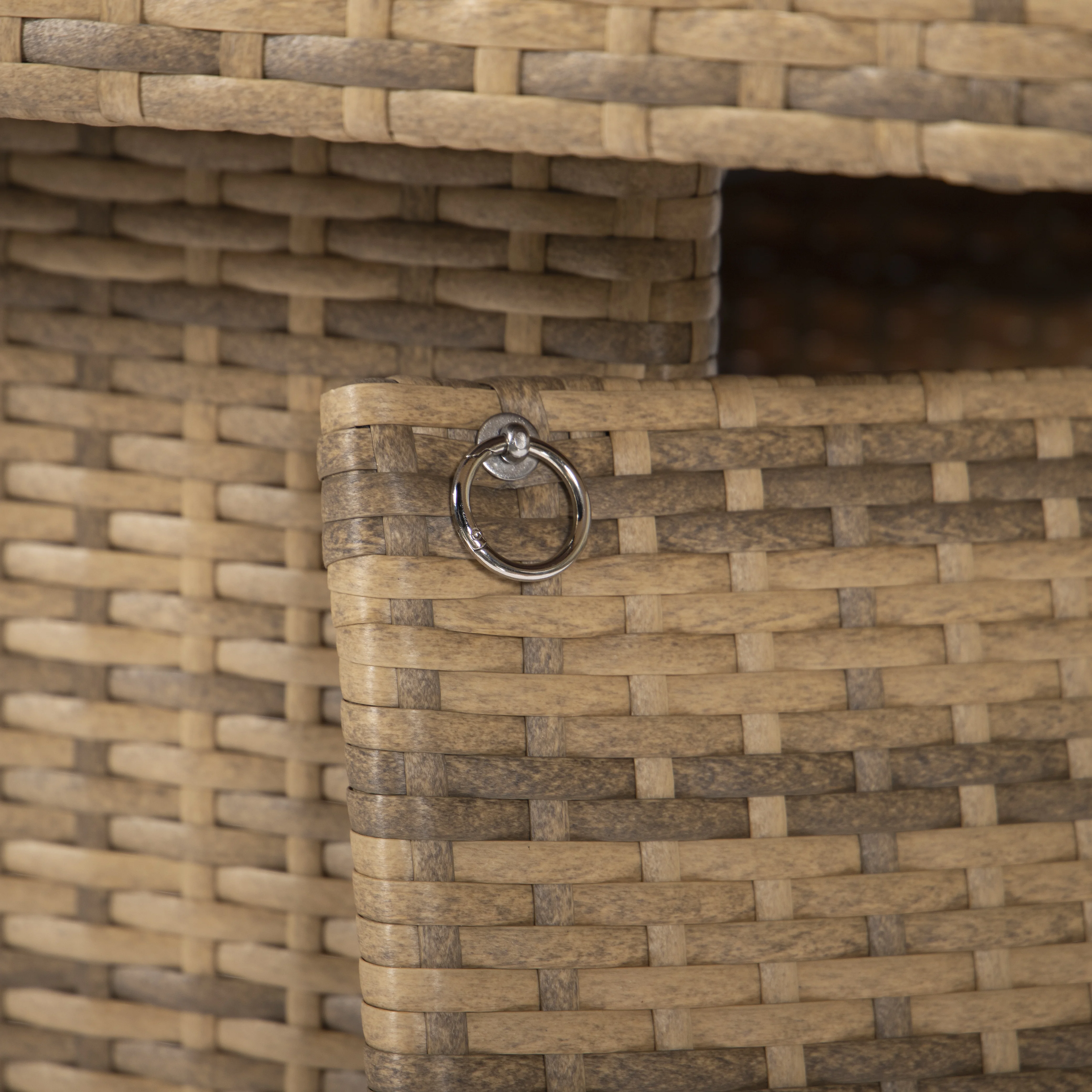 Mace Wicker Patio Modern Propane Fire Pit Table