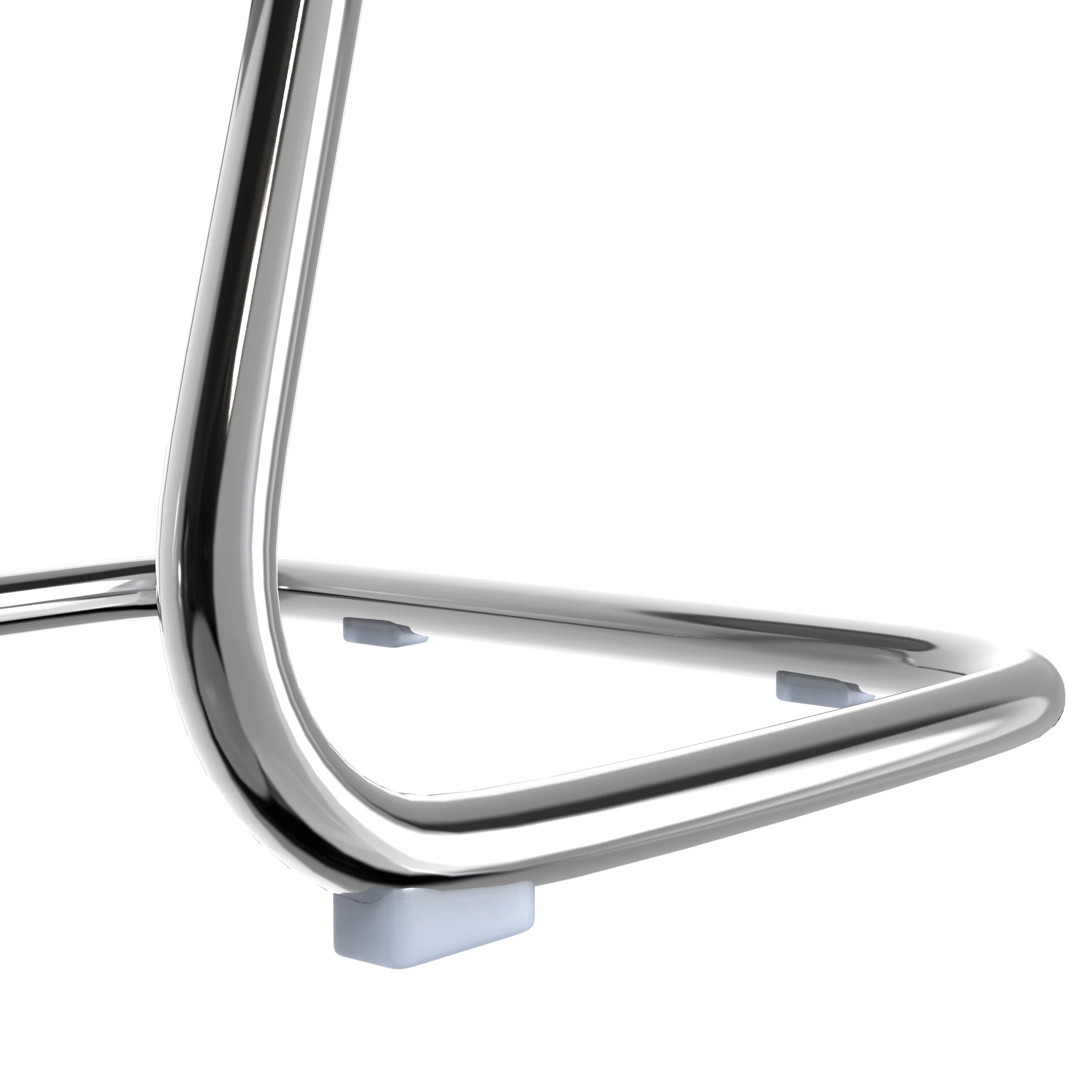 Celeste Series Guest Office Chair in White Leather